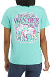Juniors Short Sleeve Wander Graphic T-Shirt 