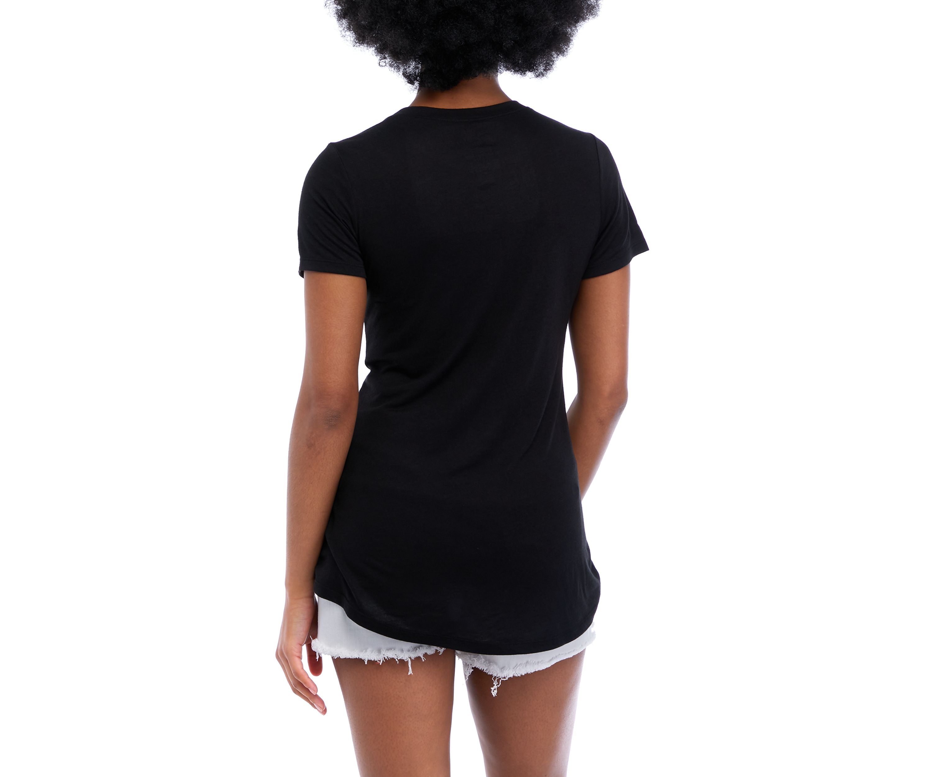 Juniors Short Sleeve Love Blooms Wild Graphic T-Shirt 