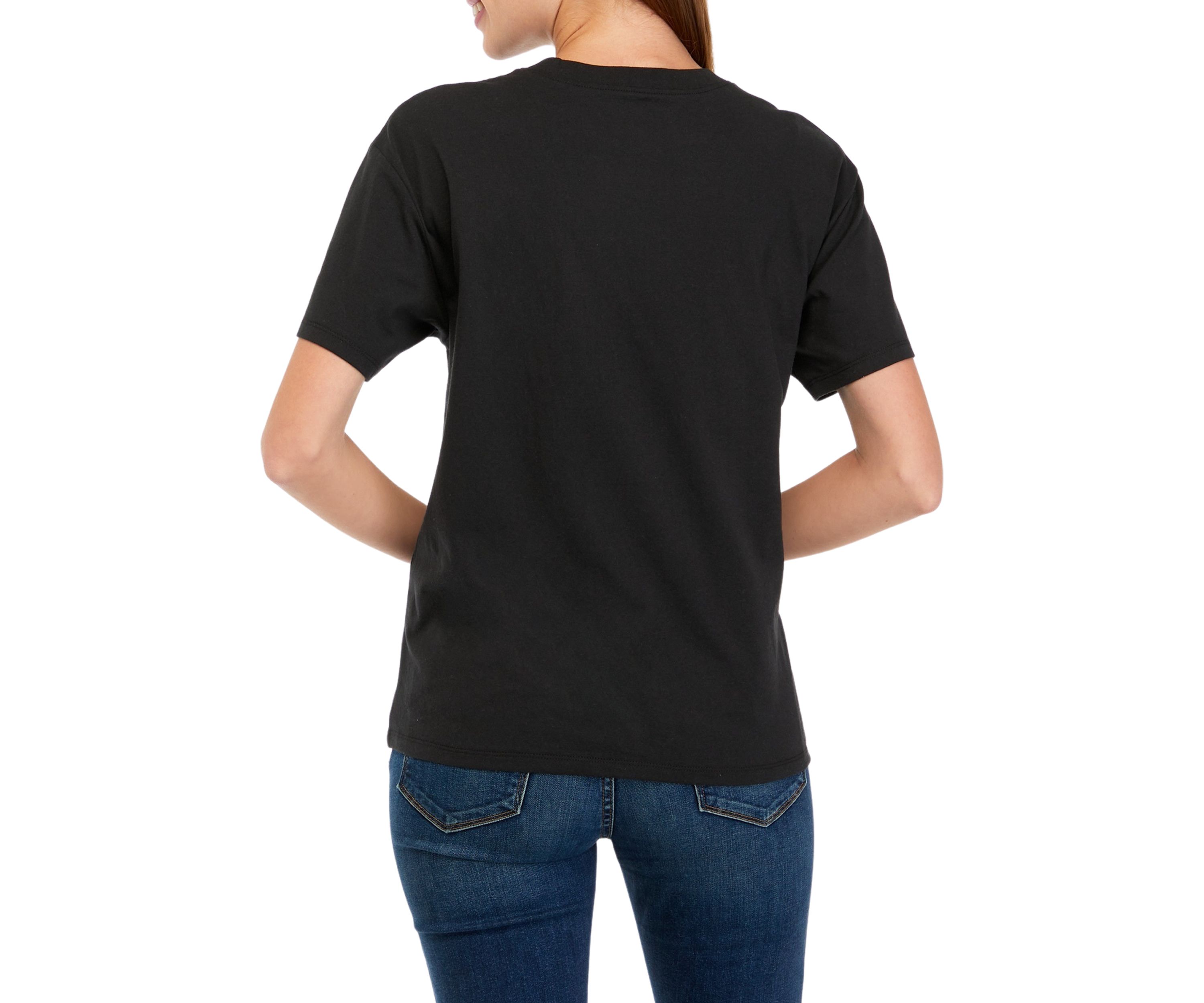 Womens Short Sleeve Skeleton Graphic T-Shirt