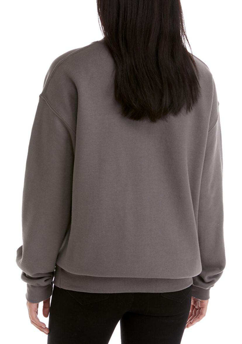 Juniors Better Latte Graphic Fleece Sweatshirt