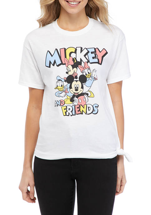 Disney® Juniors Short Sleeve Side Knot Mickey and