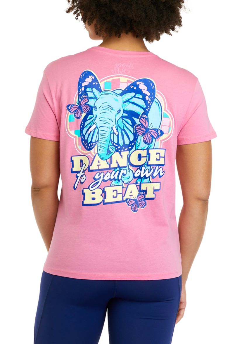 Juniors Short Sleeve Dance To Own Beat Ellie T-Shirt