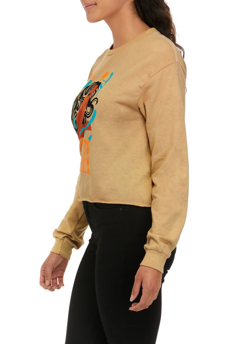 Womens Long Sleeve Latina Culture Shop Graphic T-Shirt