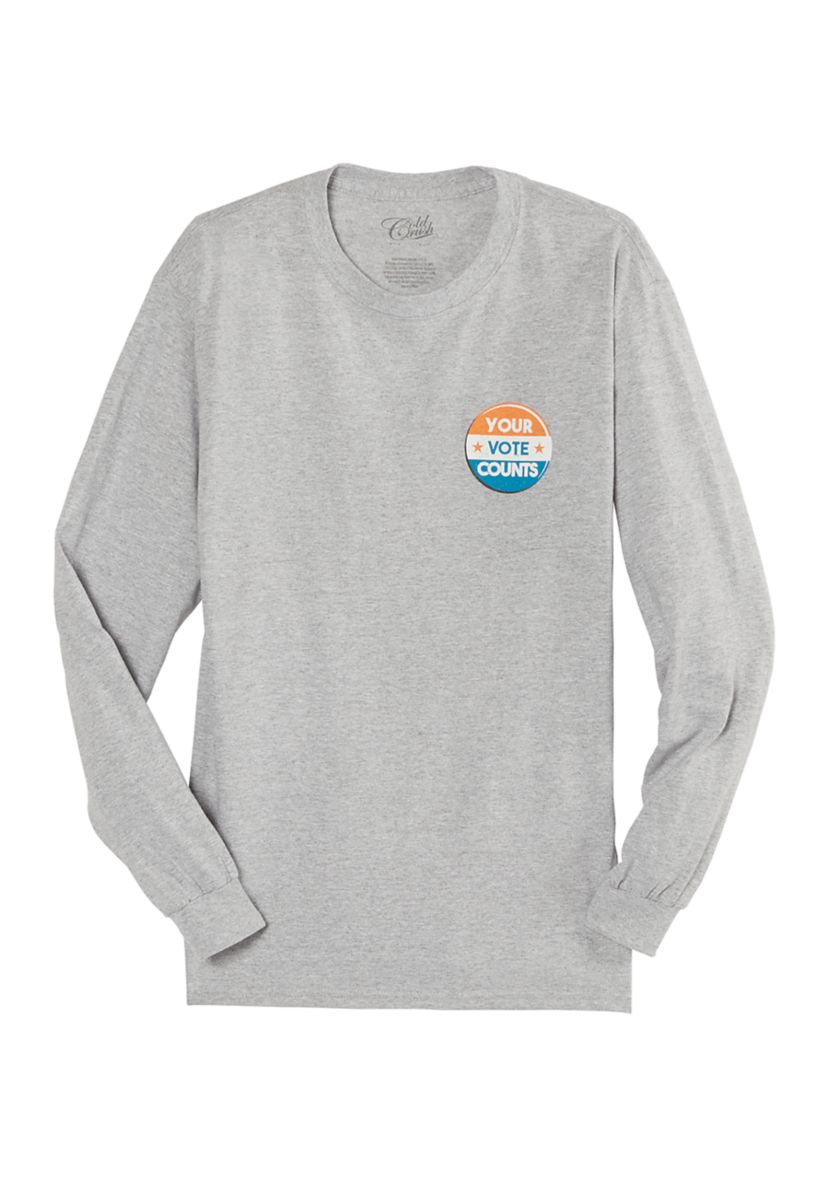 Juniors Your Vote Counts Long Sleeve T-Shirt