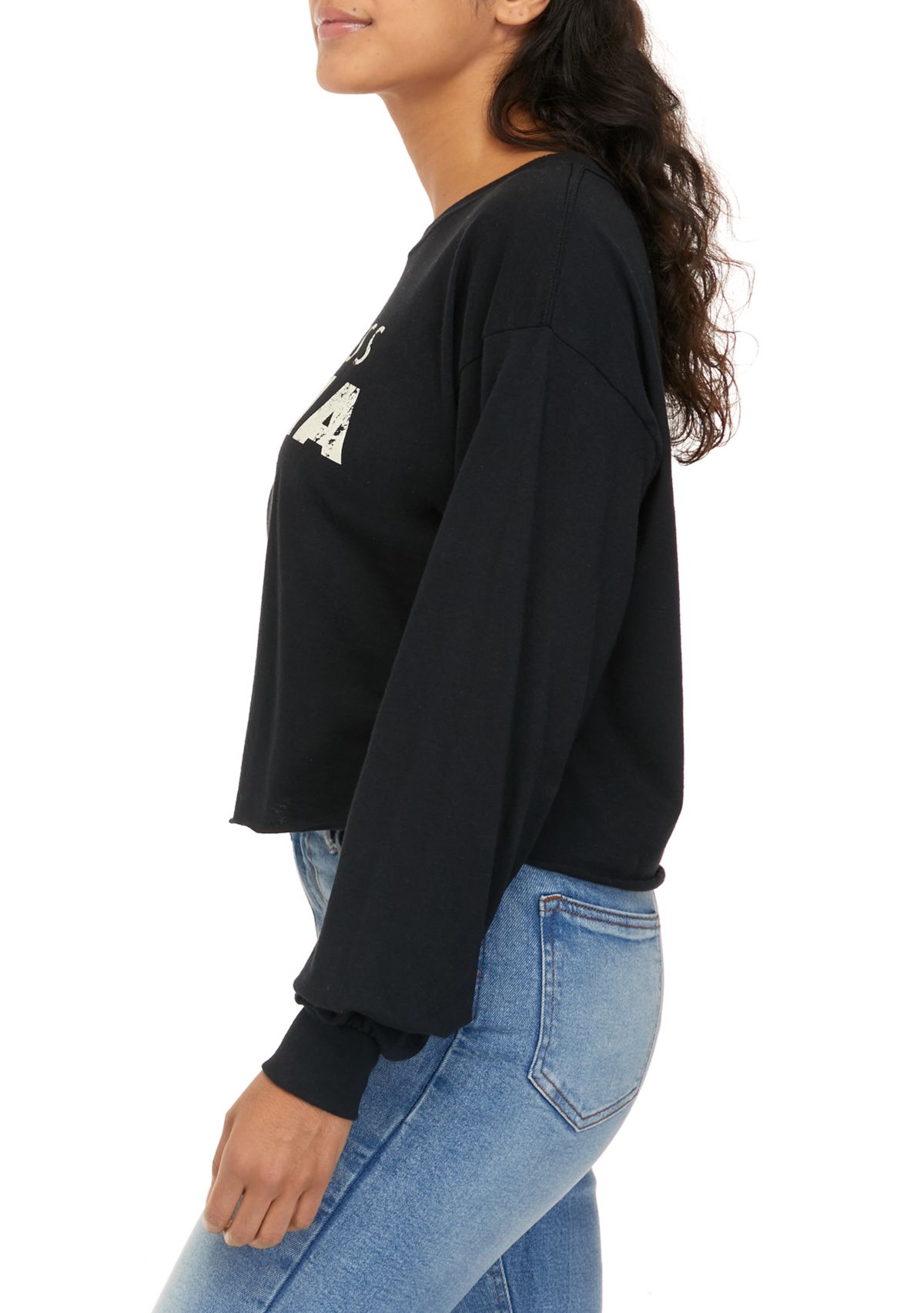 Womens Long Sleeve Fearless Latina Culture Shop Graphic T-Shirt