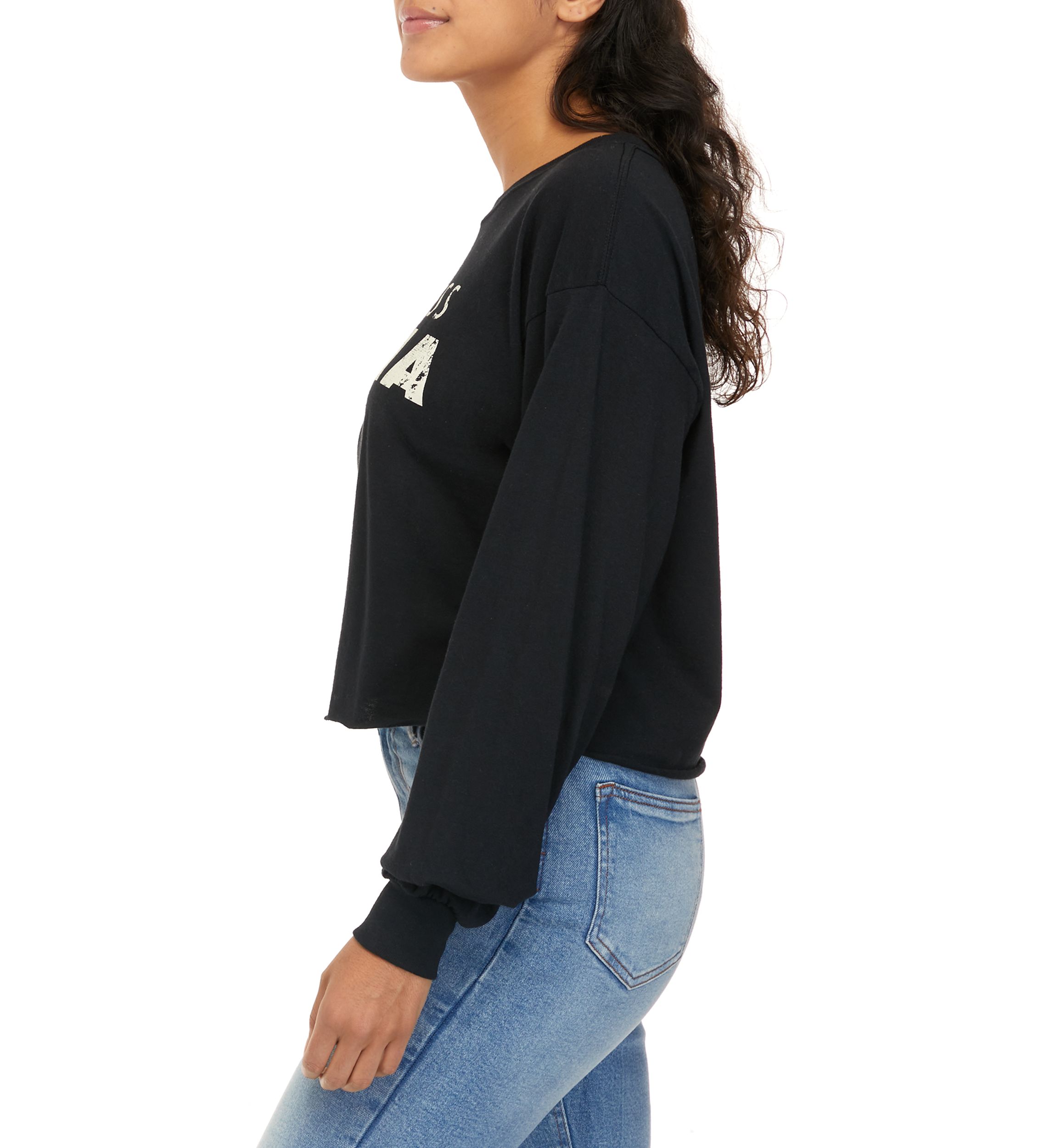 Womens Long Sleeve Fearless Latina Culture Shop Graphic T-Shirt