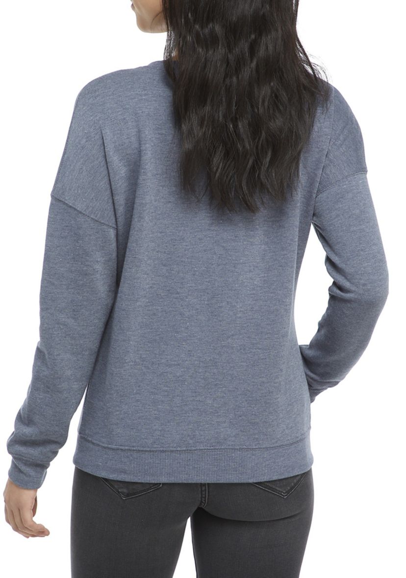 Juniors Long Sleeve Elephant Sweatshirt