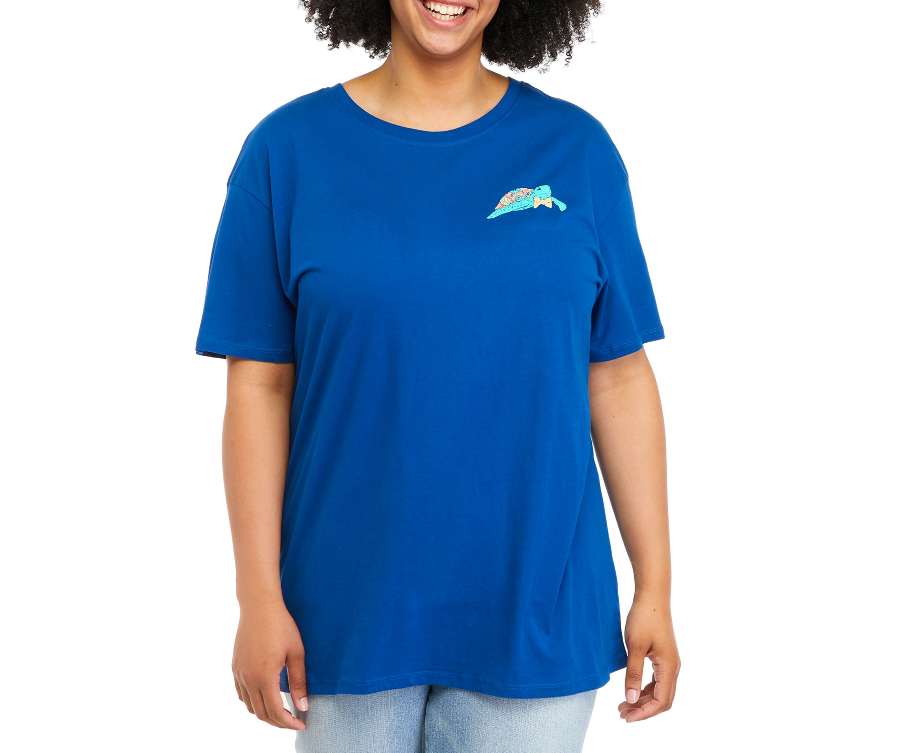 Plus Size Short Sleeve Blessed Graphic T-Shirt 