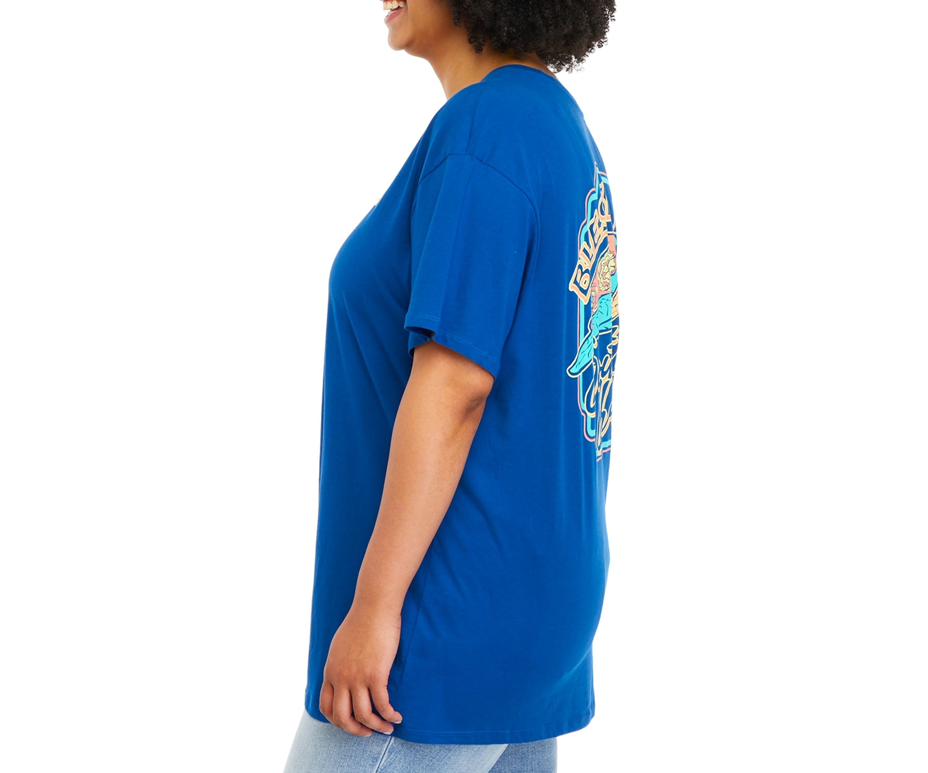 Plus Size Short Sleeve Blessed Graphic T-Shirt 