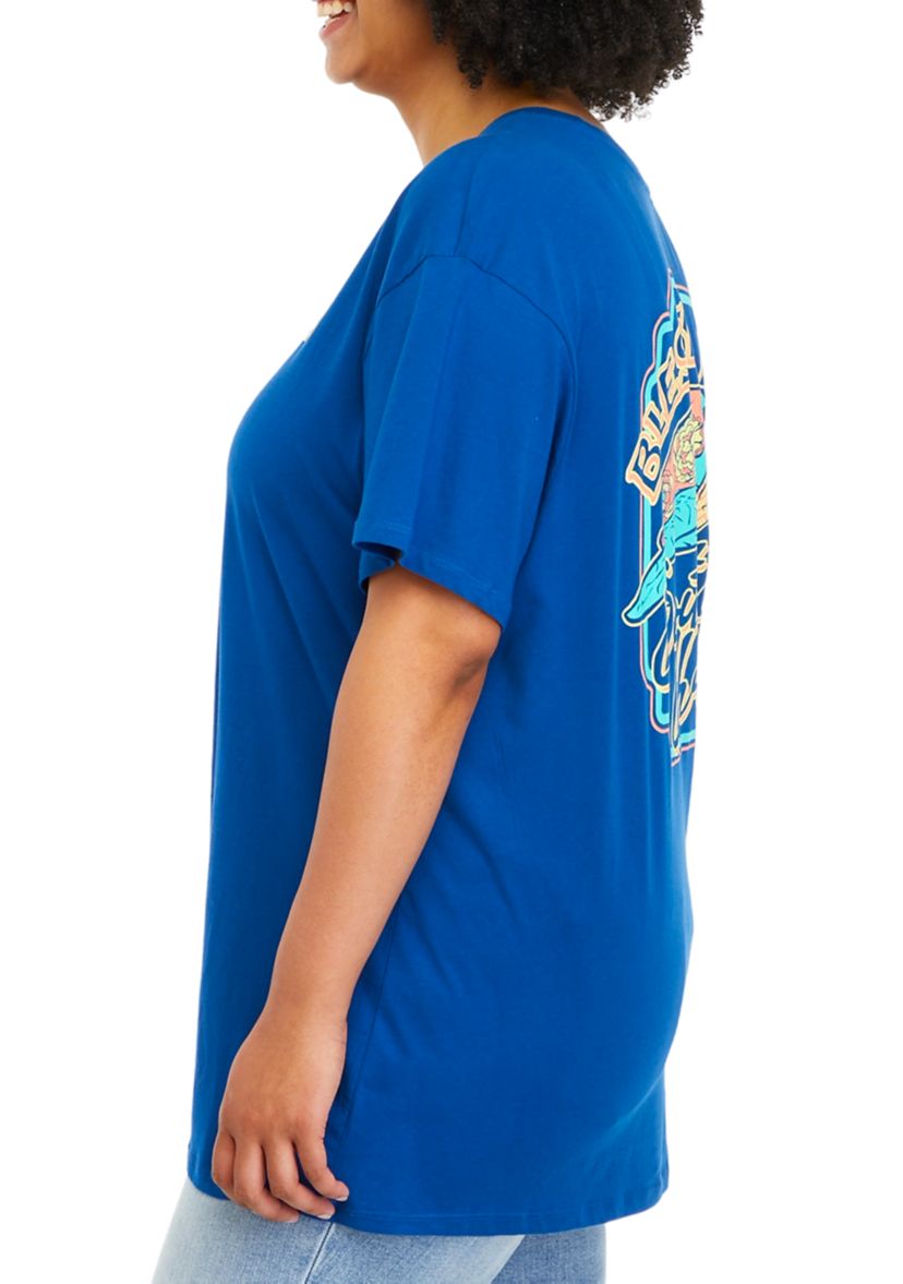Plus Size Short Sleeve Blessed Graphic T-Shirt 