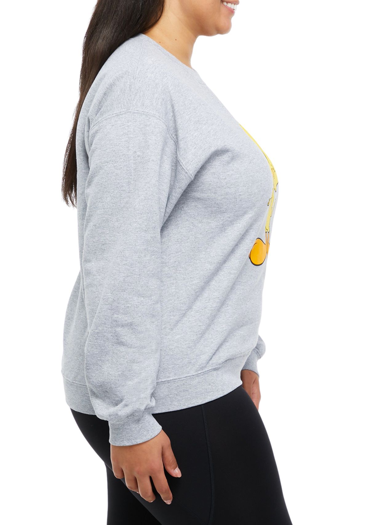 Plus Size Fleece Tweety Bird Graphic Sweatshirt