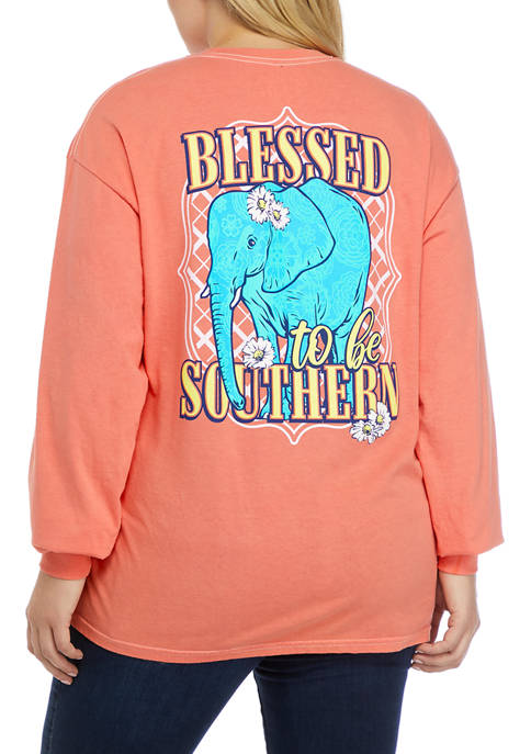 Benny & Belle Plus Size Long Sleeve Blessed