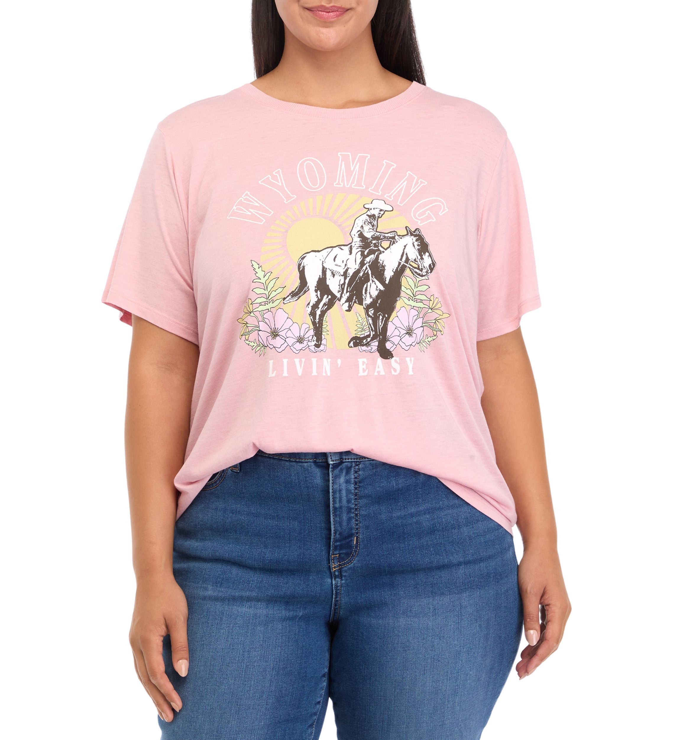 Plus Size Wyoming Graphic T-Shirt 