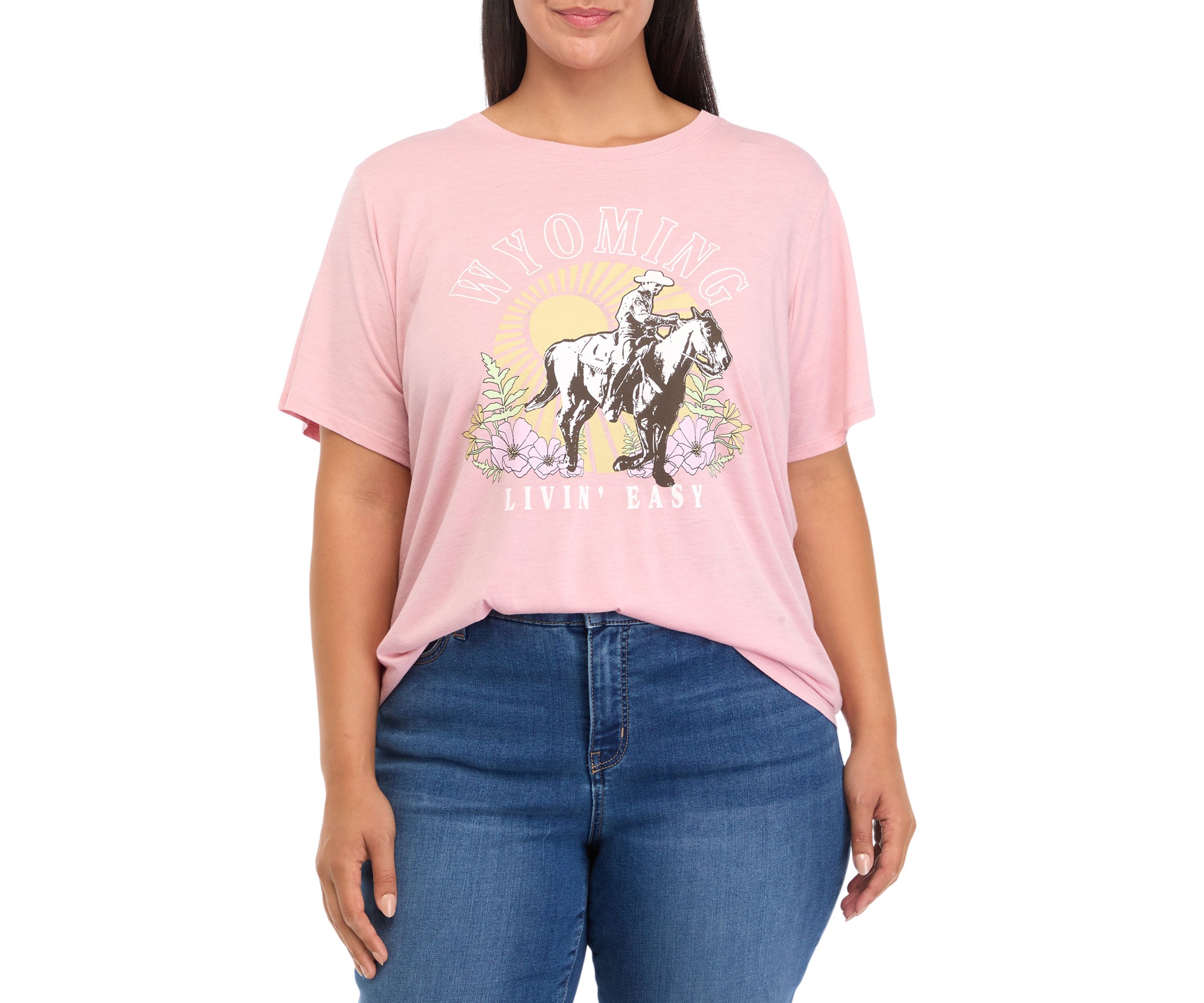 Plus Size Wyoming Graphic T-Shirt 