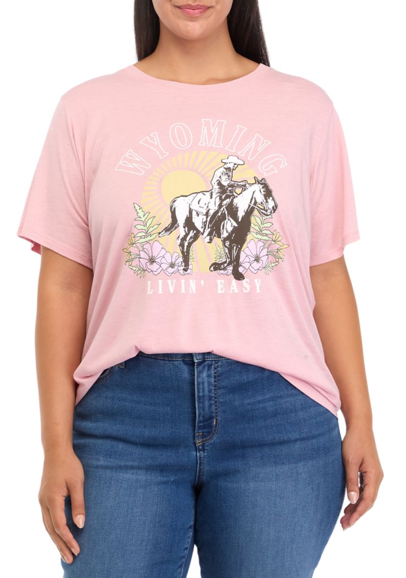 Plus Size Wyoming Graphic T-Shirt 