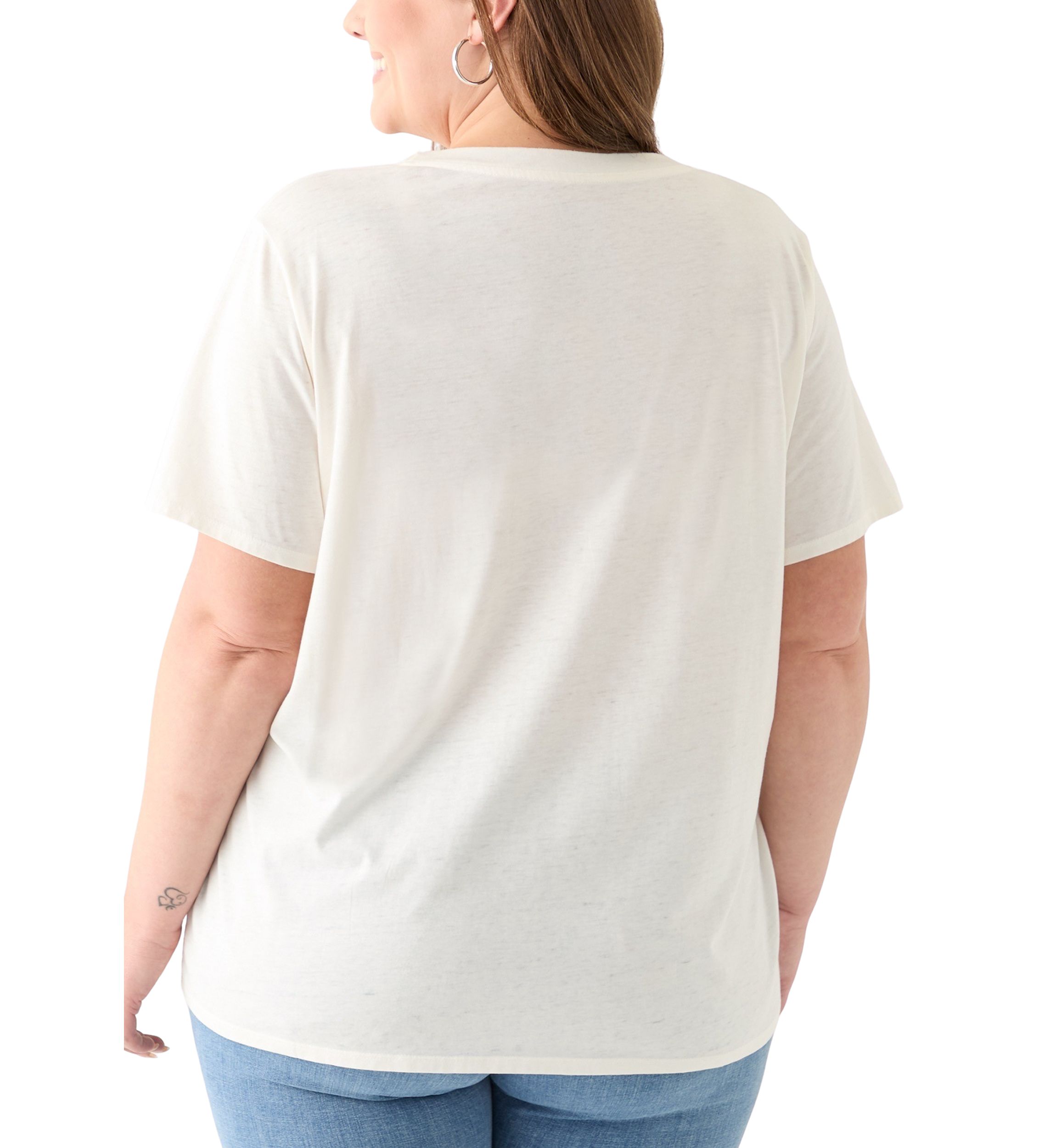 Plus Size Equestrian Club Burnout Graphic T-Shirt 
