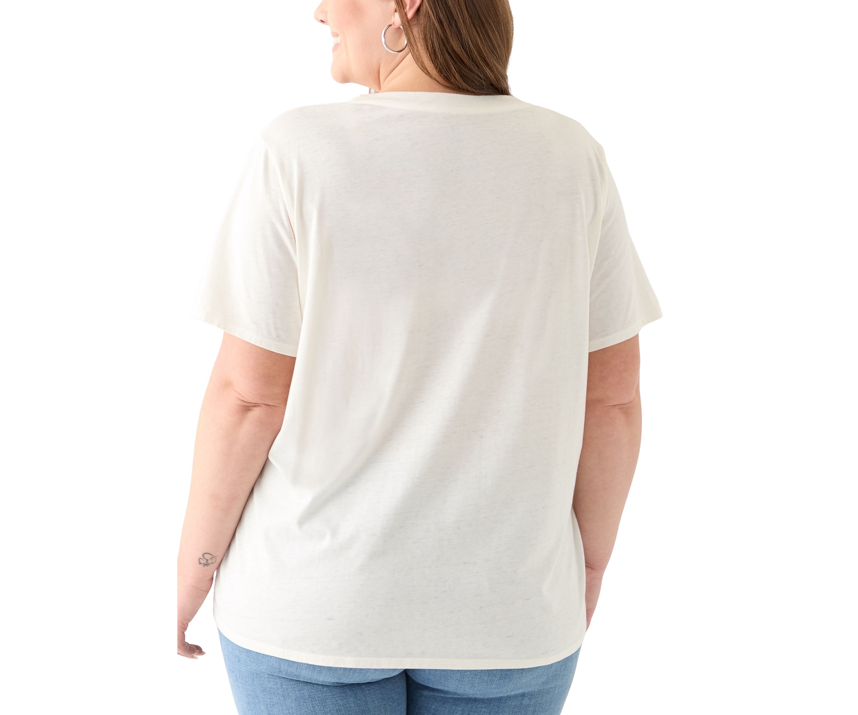 Plus Size Equestrian Club Burnout Graphic T-Shirt 