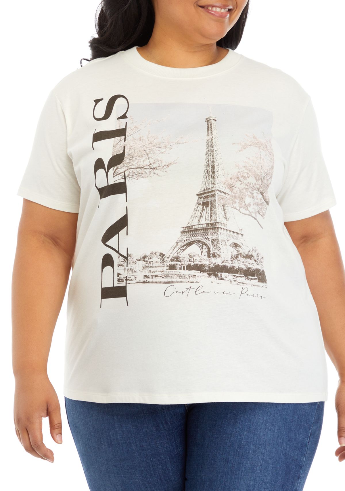 Plus Size Paris Graphic T-Shirt