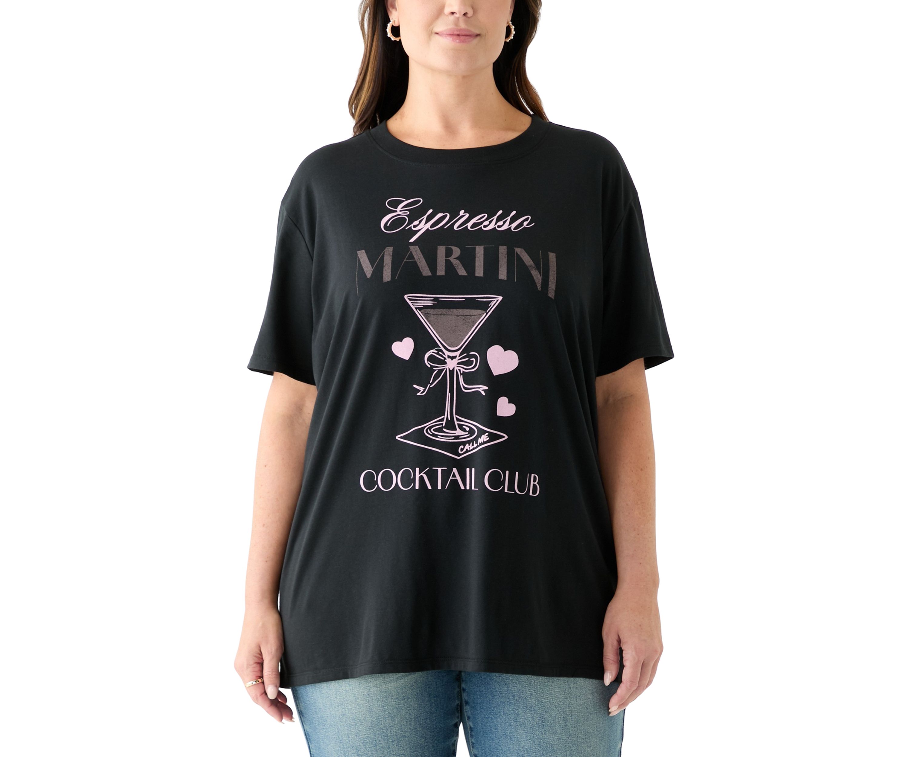 Plus Size Espresso Martini Graphic T-Shirt 
