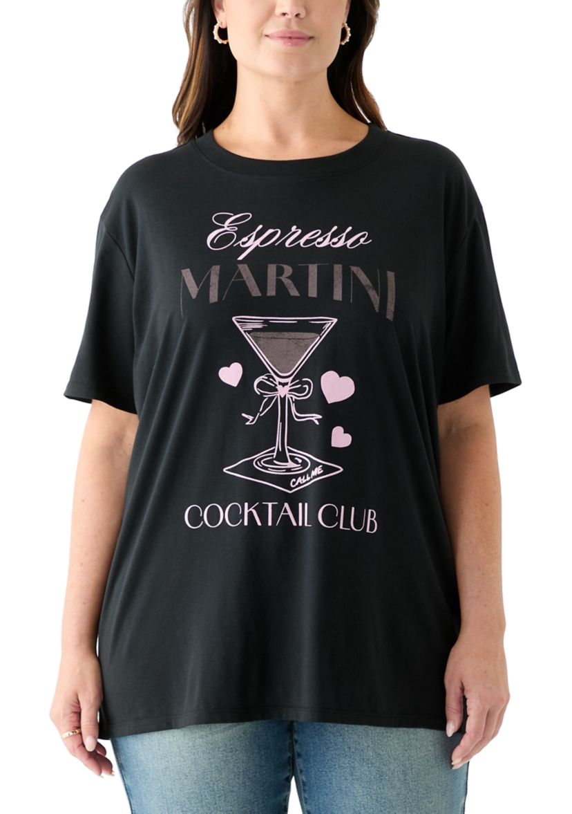 Plus Size Espresso Martini Graphic T-Shirt 