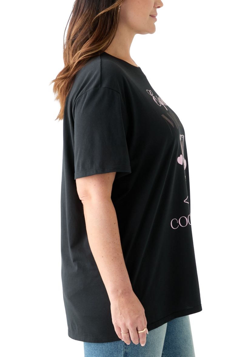 Plus Size Espresso Martini Graphic T-Shirt 
