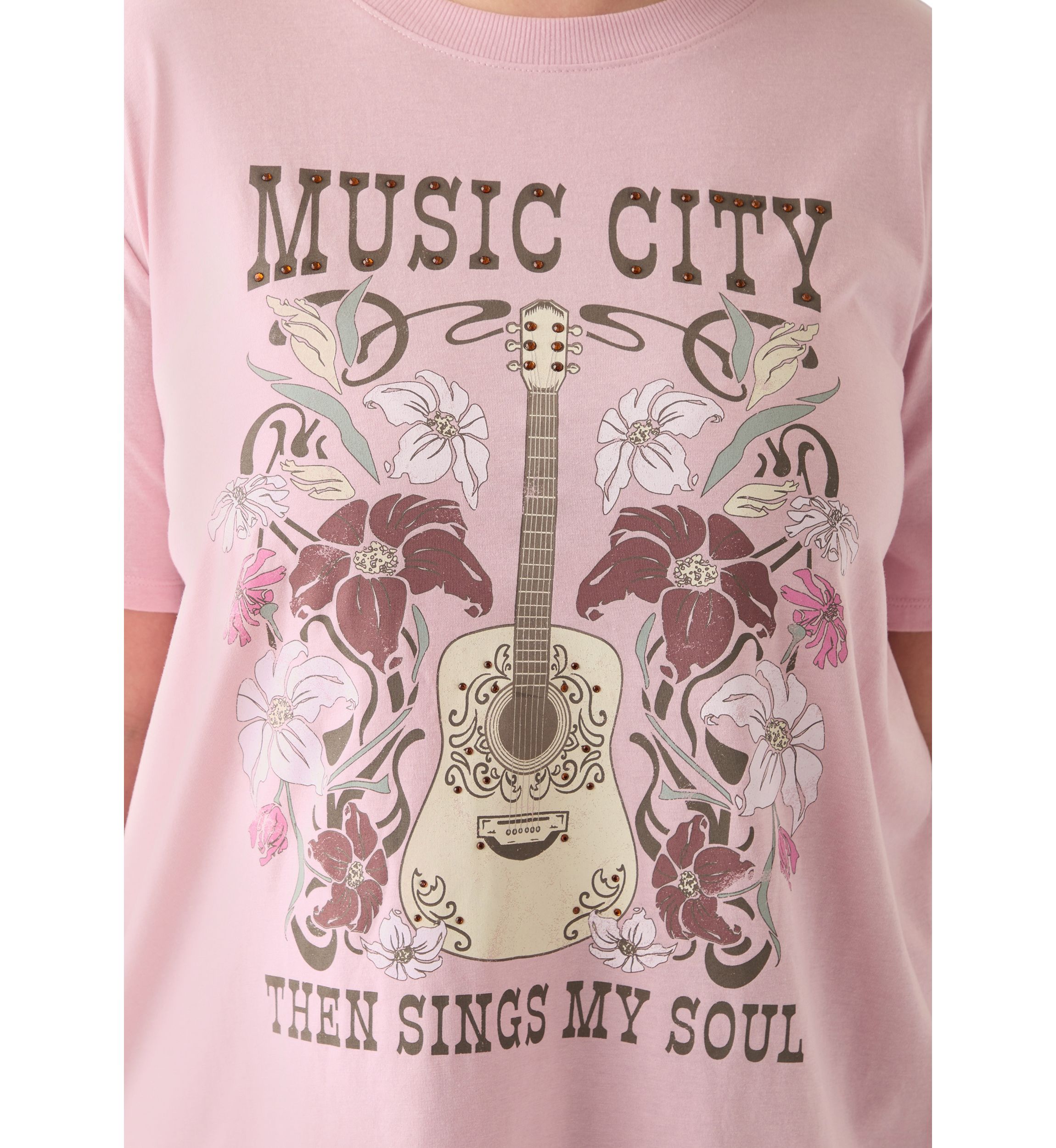 Plus Size Music City Graphic T-Shirt