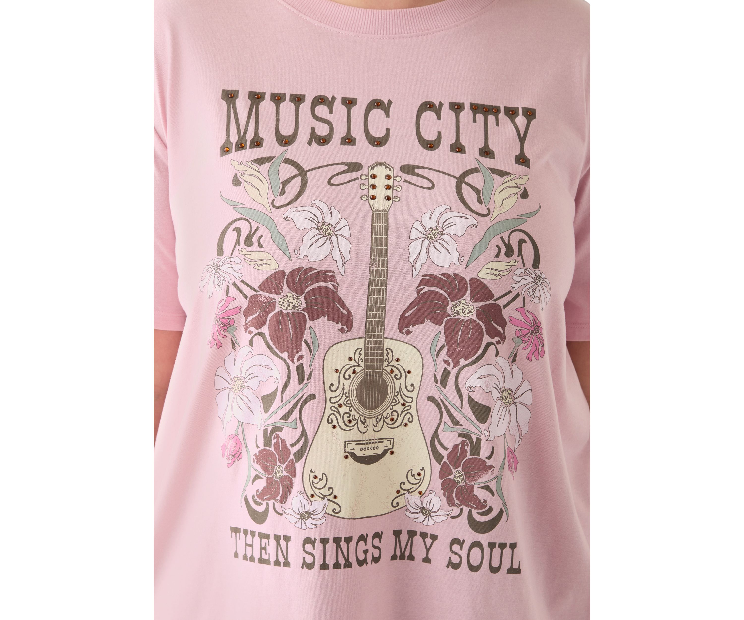Plus Size Music City Graphic T-Shirt