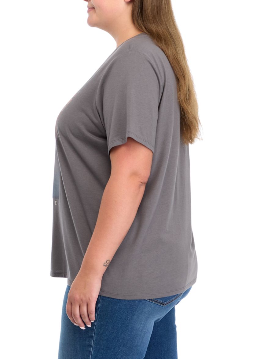Plus Size Bowie Graphic T-Shirt 