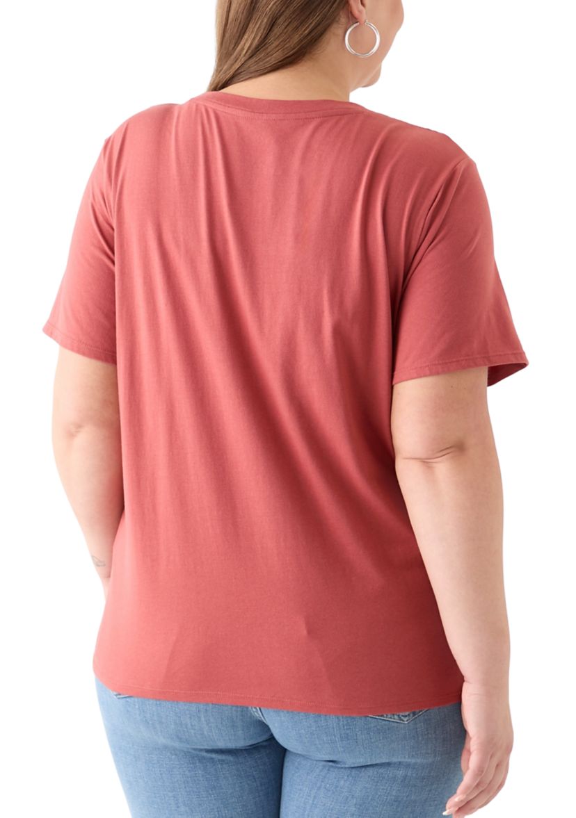 Plus Size Desert Dreaming Graphic T-Shirt with Embroidery