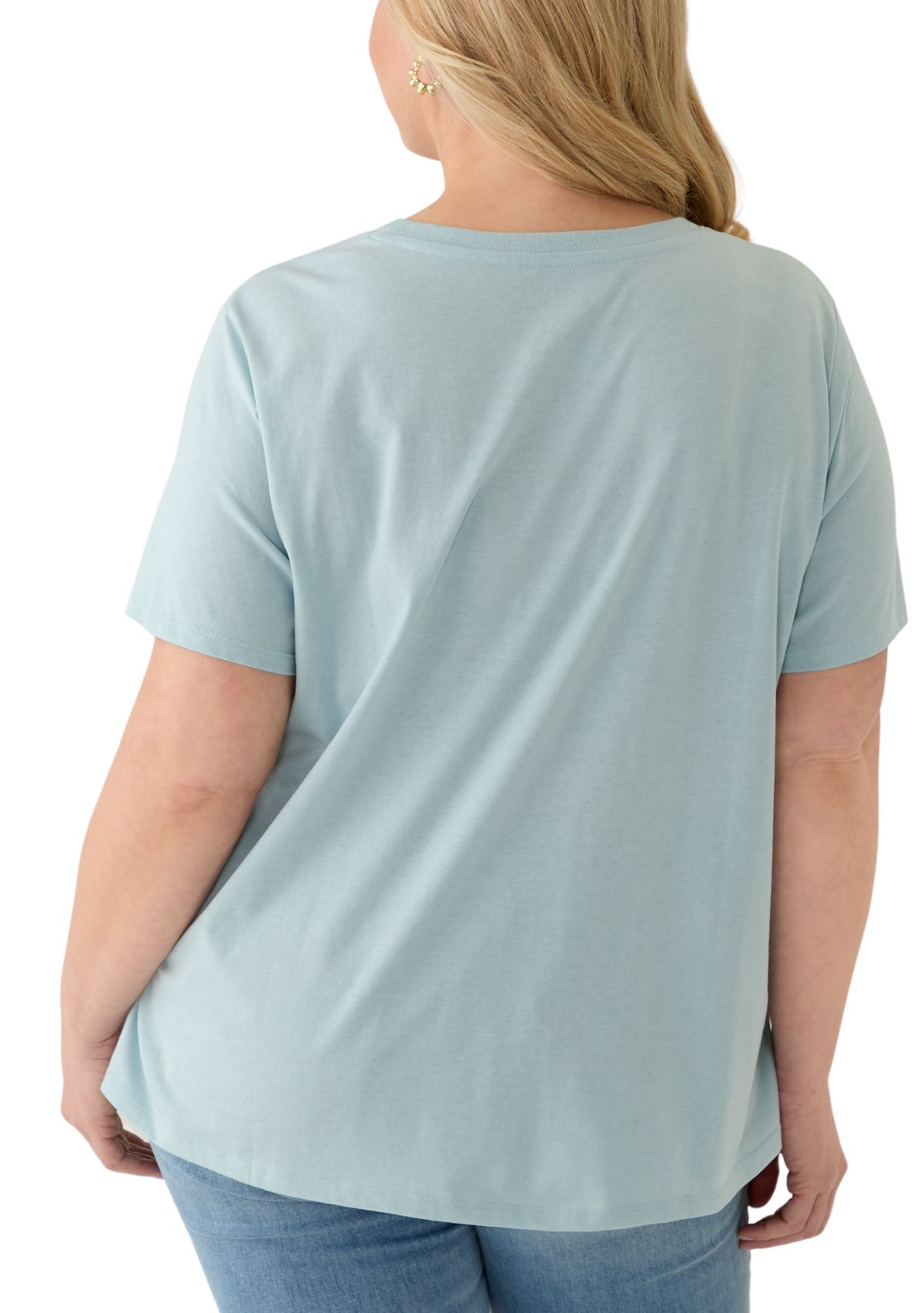 Plus Size Moon Tour Pigment Wash Graphic T-Shirt