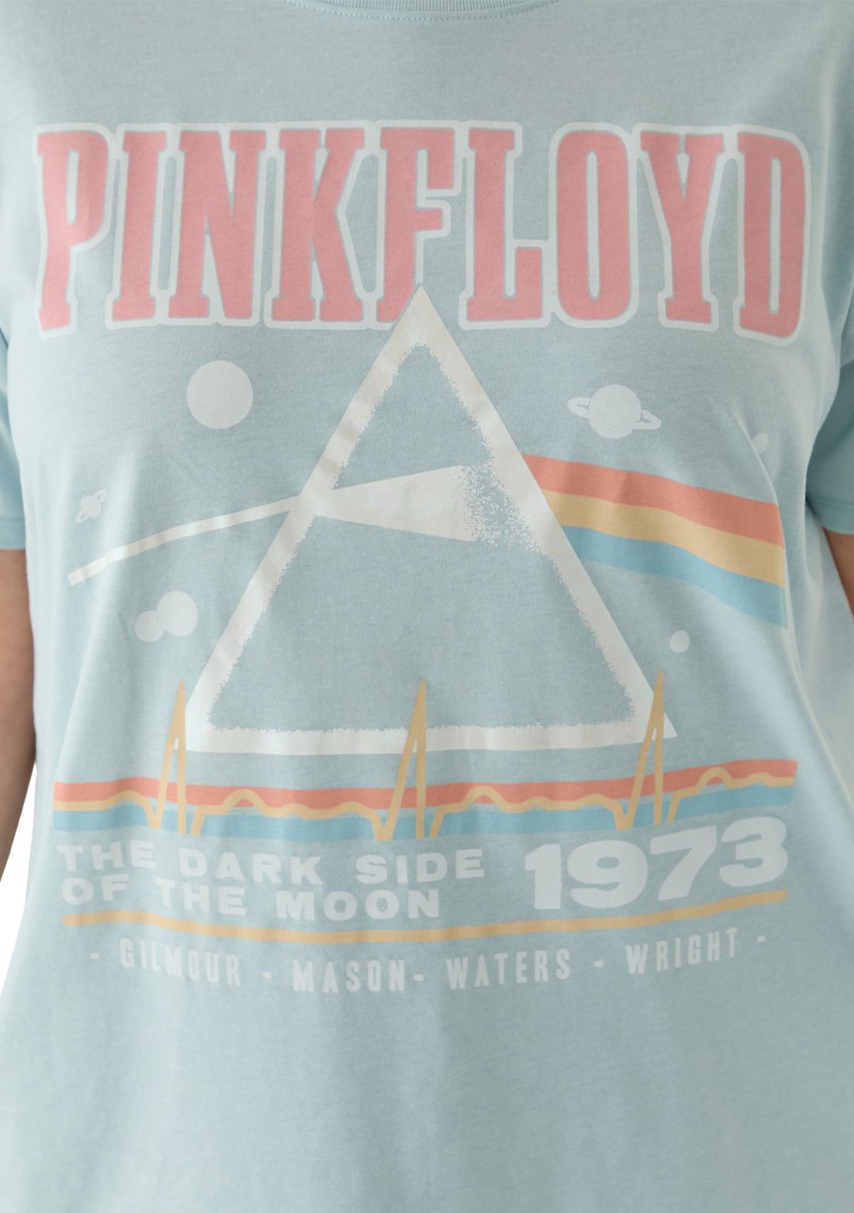 Plus Size Moon Tour Pigment Wash Graphic T-Shirt