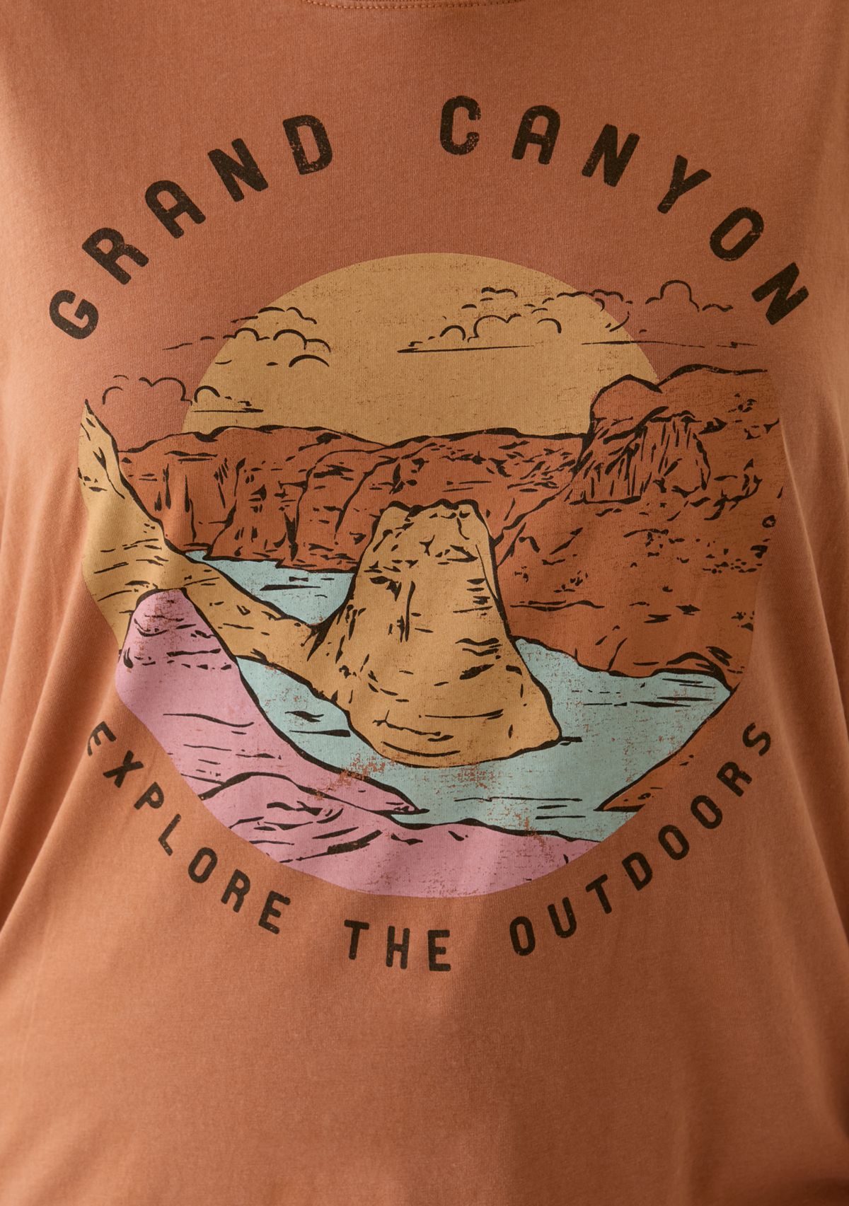 Plus Size Grand Canyon Mineral Wash Graphic T-Shirt