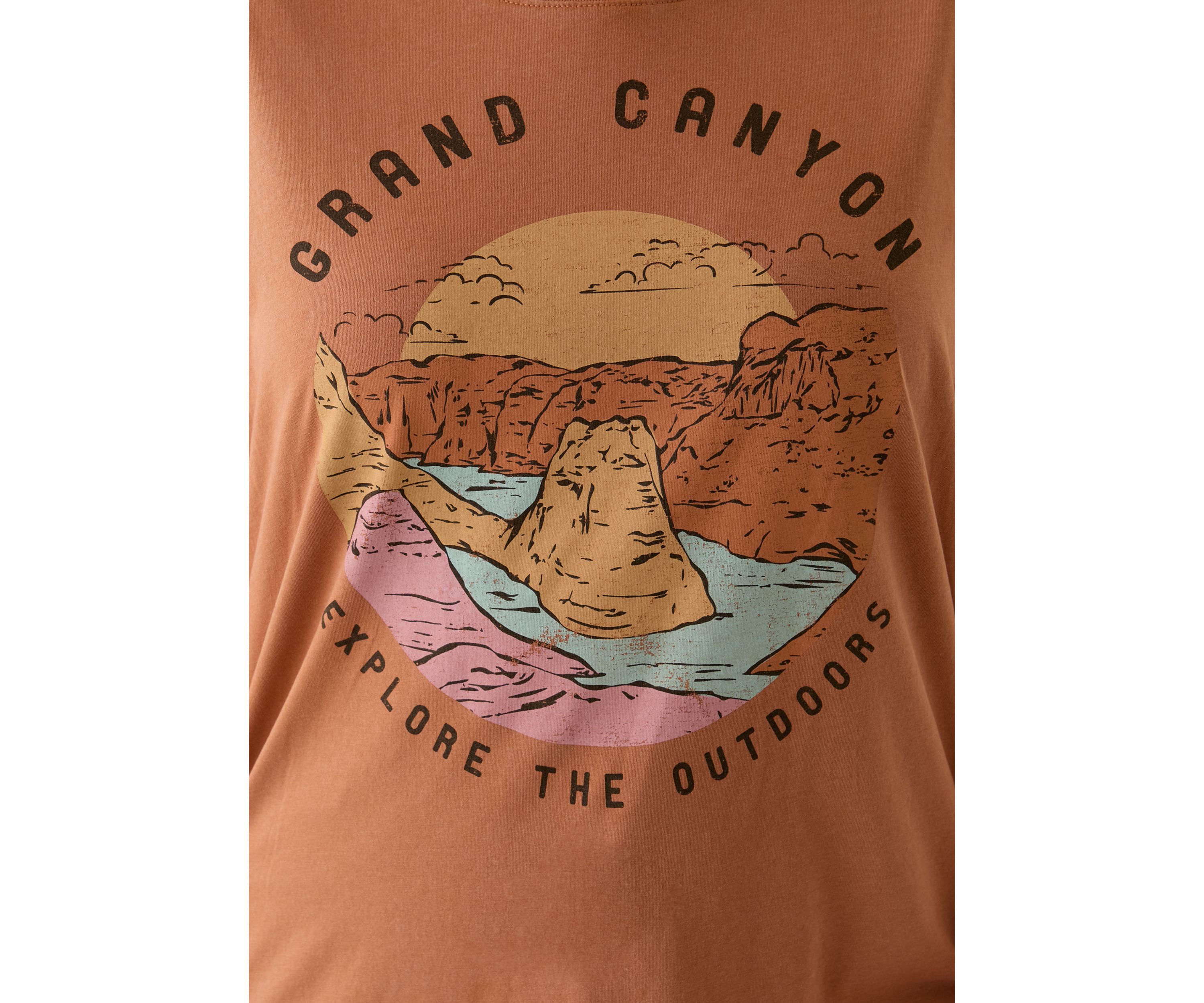 Plus Size Grand Canyon Mineral Wash Graphic T-Shirt