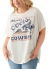 Plus Size Original Coors Cowboy Graphic T-Shirt