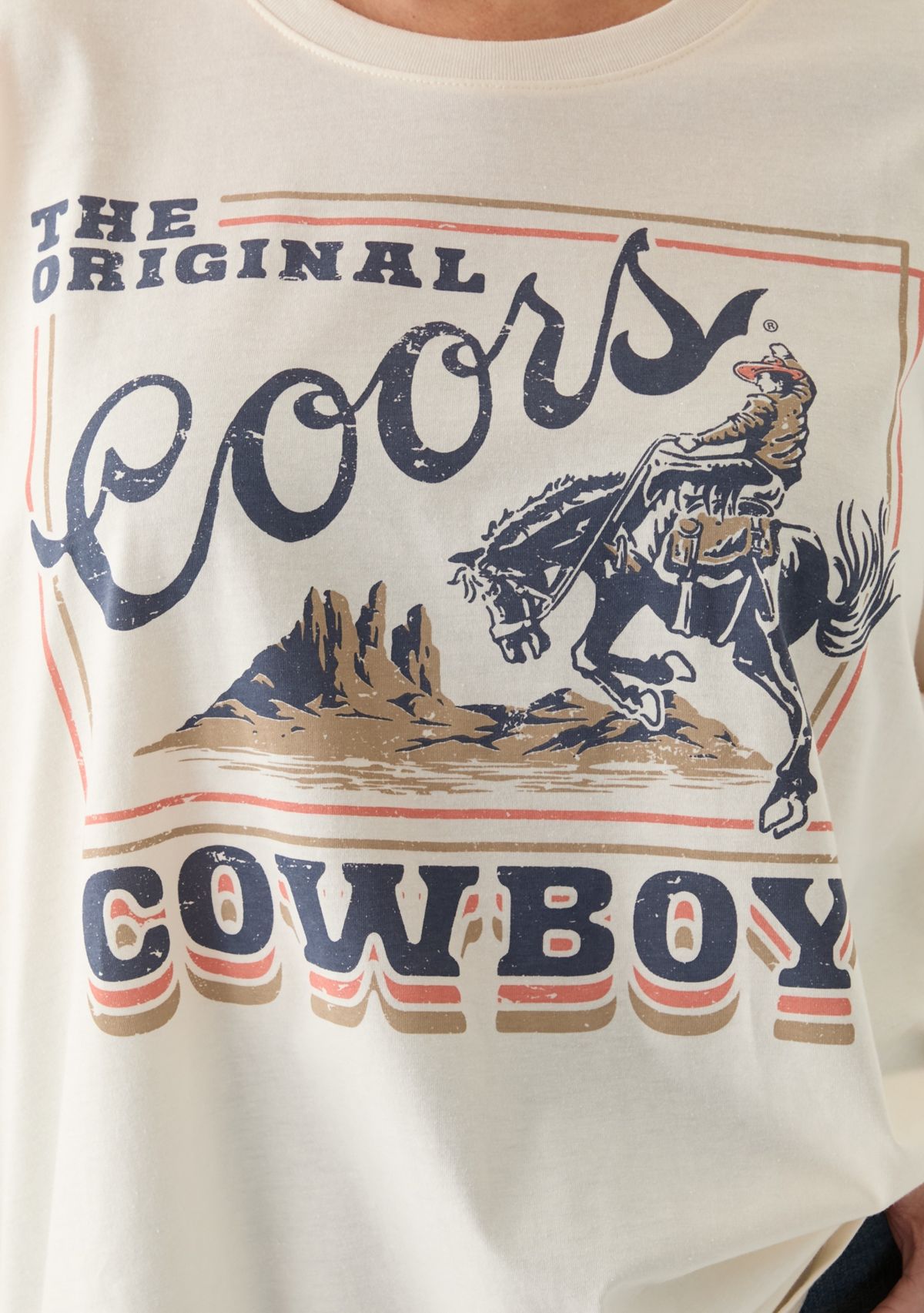 Plus Size Original Coors Cowboy Graphic T-Shirt