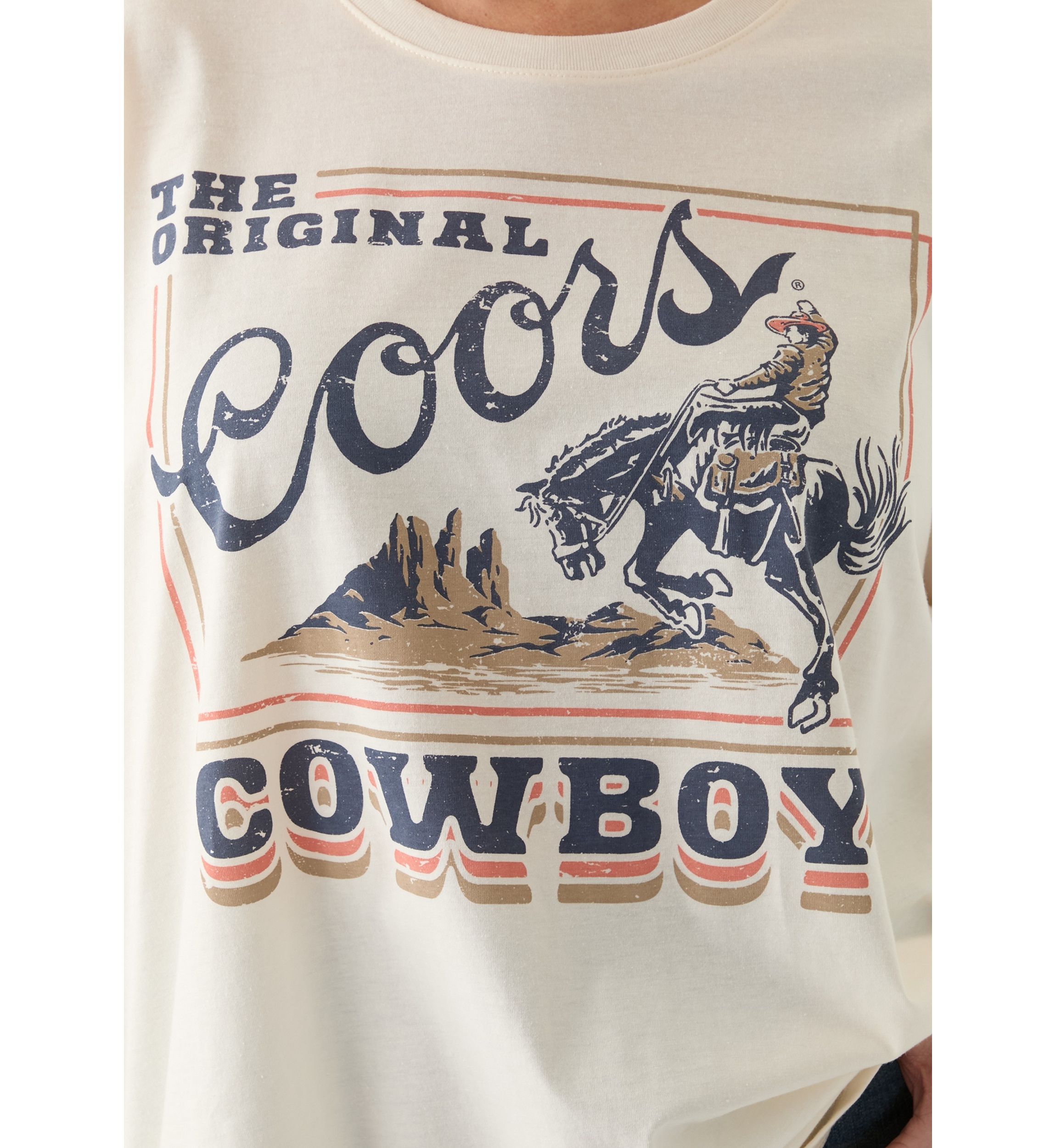 Plus Size Original Coors Cowboy Graphic T-Shirt