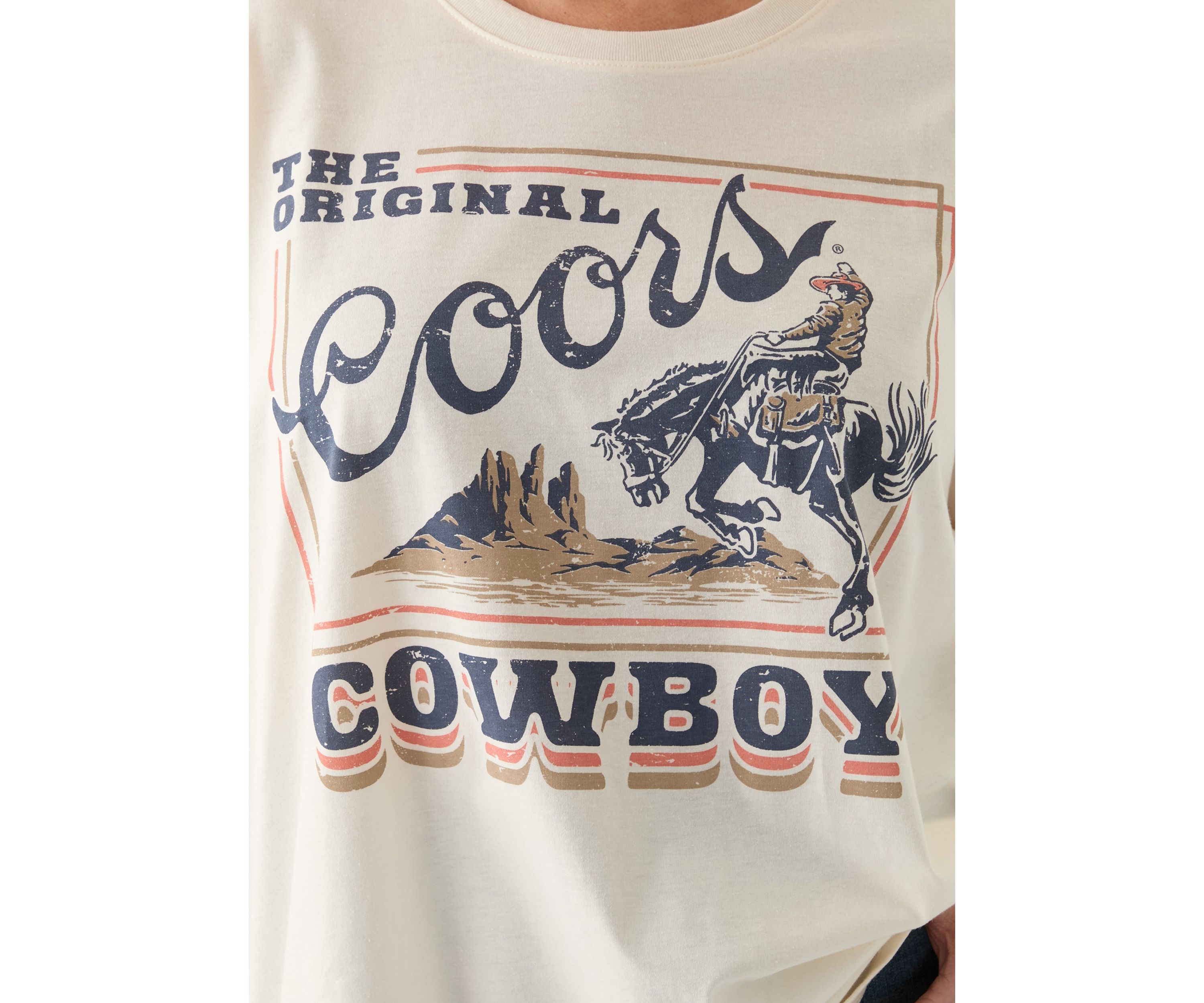 Plus Size Original Coors Cowboy Graphic T-Shirt