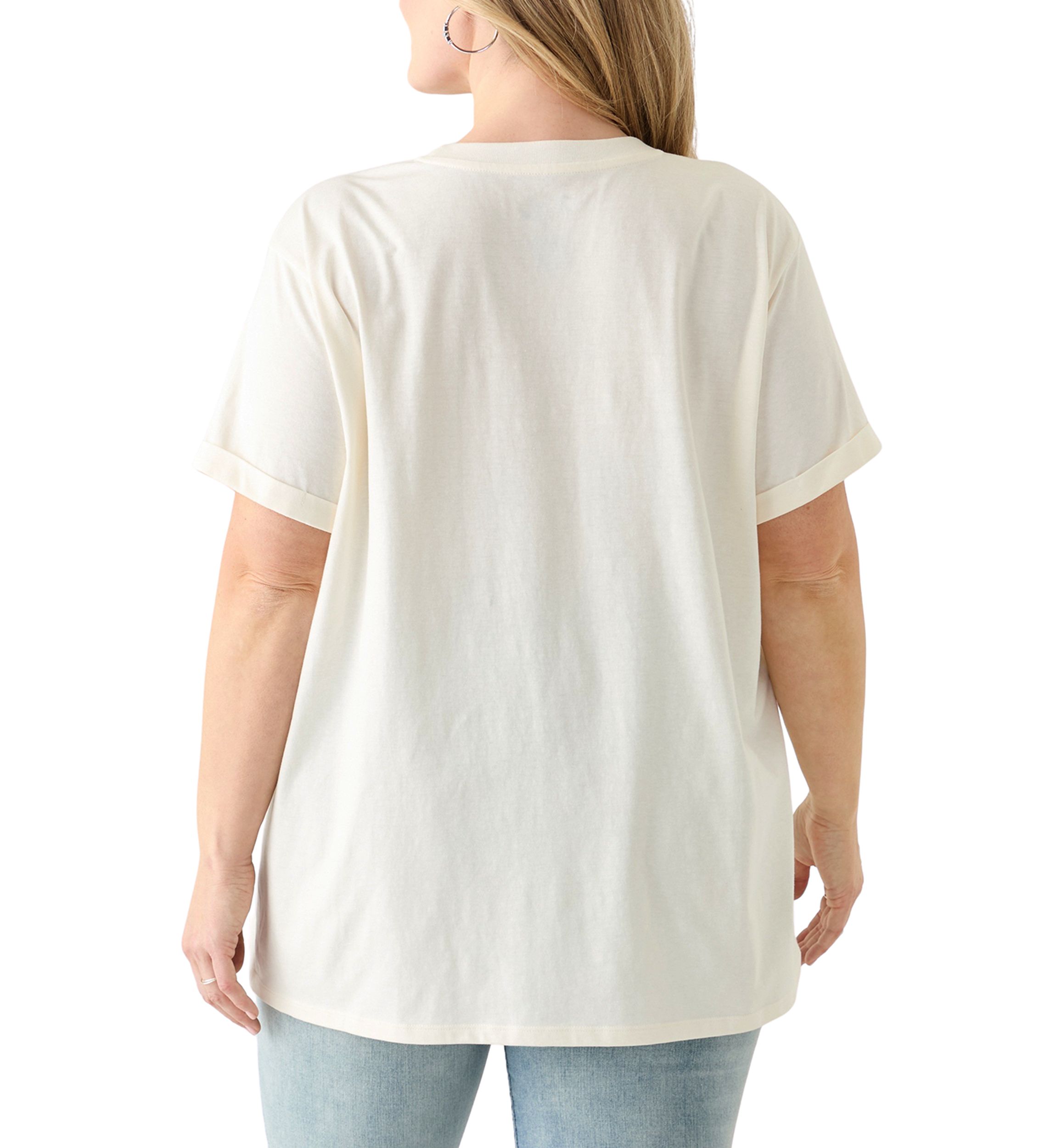 Plus Size Nashville Boots with Clear Glitter Load Graphic T-Shirt 