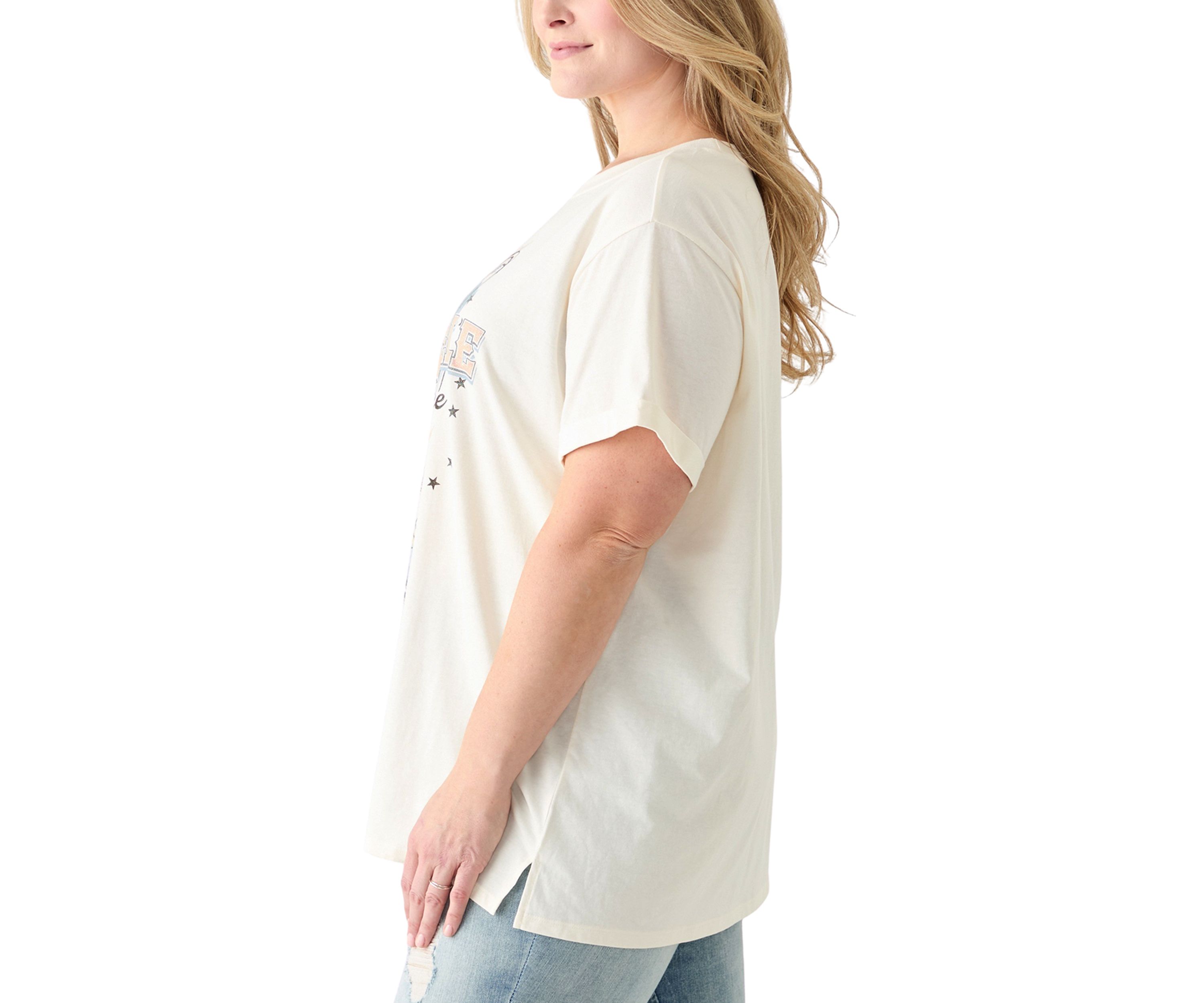Plus Size Nashville Boots with Clear Glitter Load Graphic T-Shirt 
