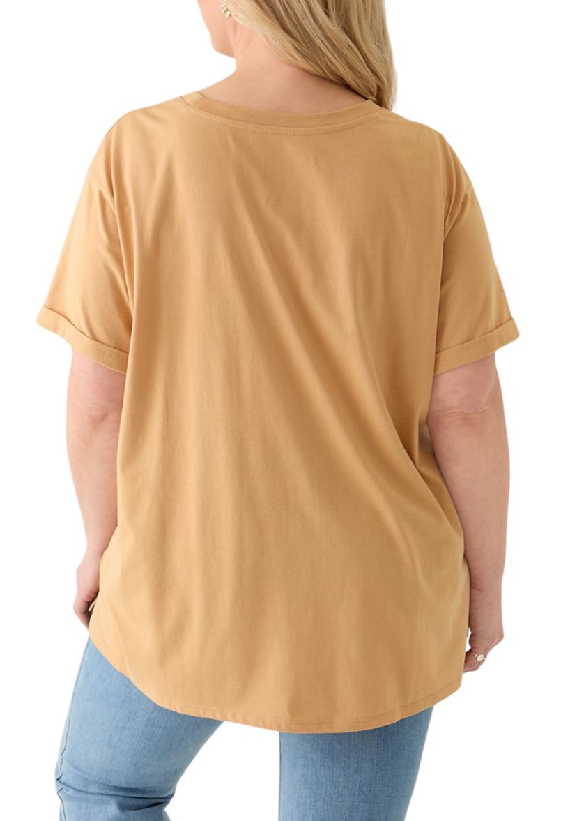 Plus Size Dutton Ranch Mineral Wash Graphic T-Shirt