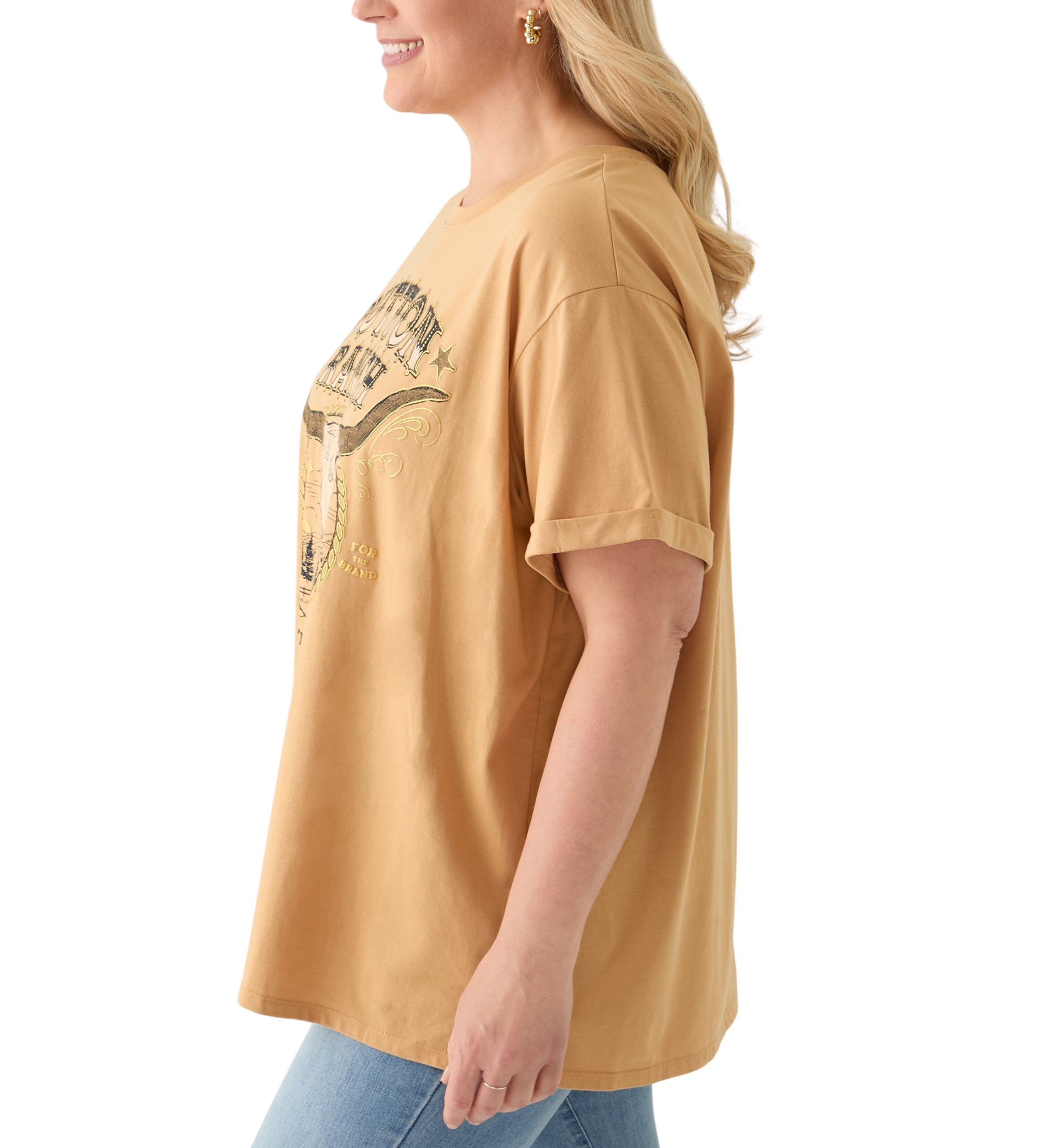 Plus Size Dutton Ranch Mineral Wash Graphic T-Shirt