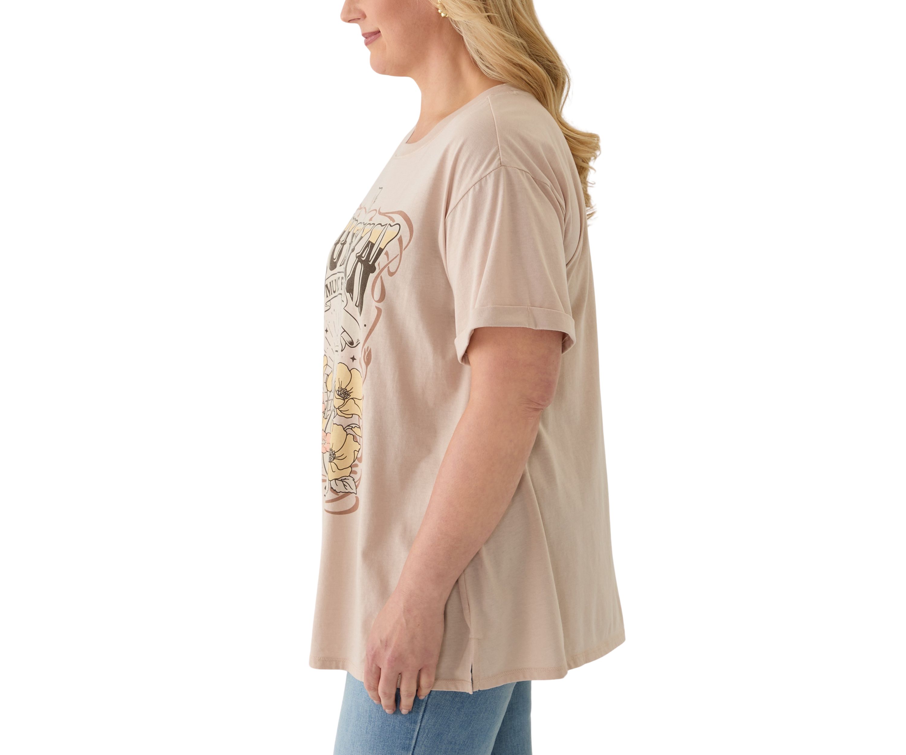 Plus Size Austin Fest Mineral Wash Graphic T-Shirt