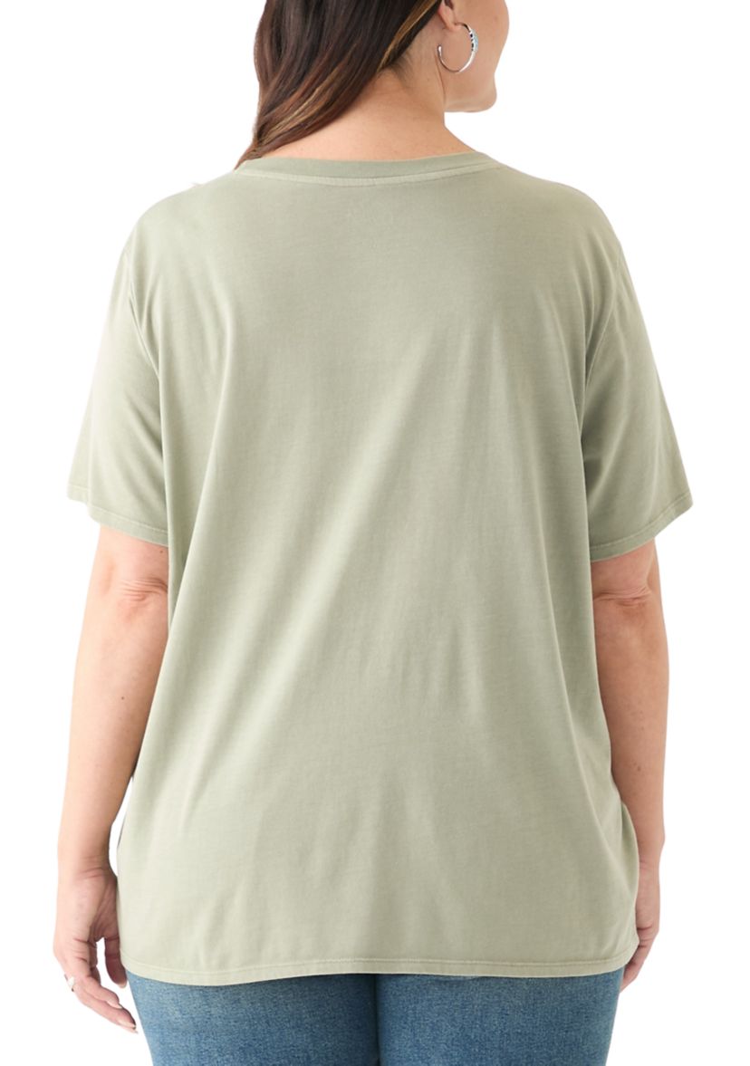 Plus Size Joshua Tree Pigment Dyed Graphic T-Shirt 
