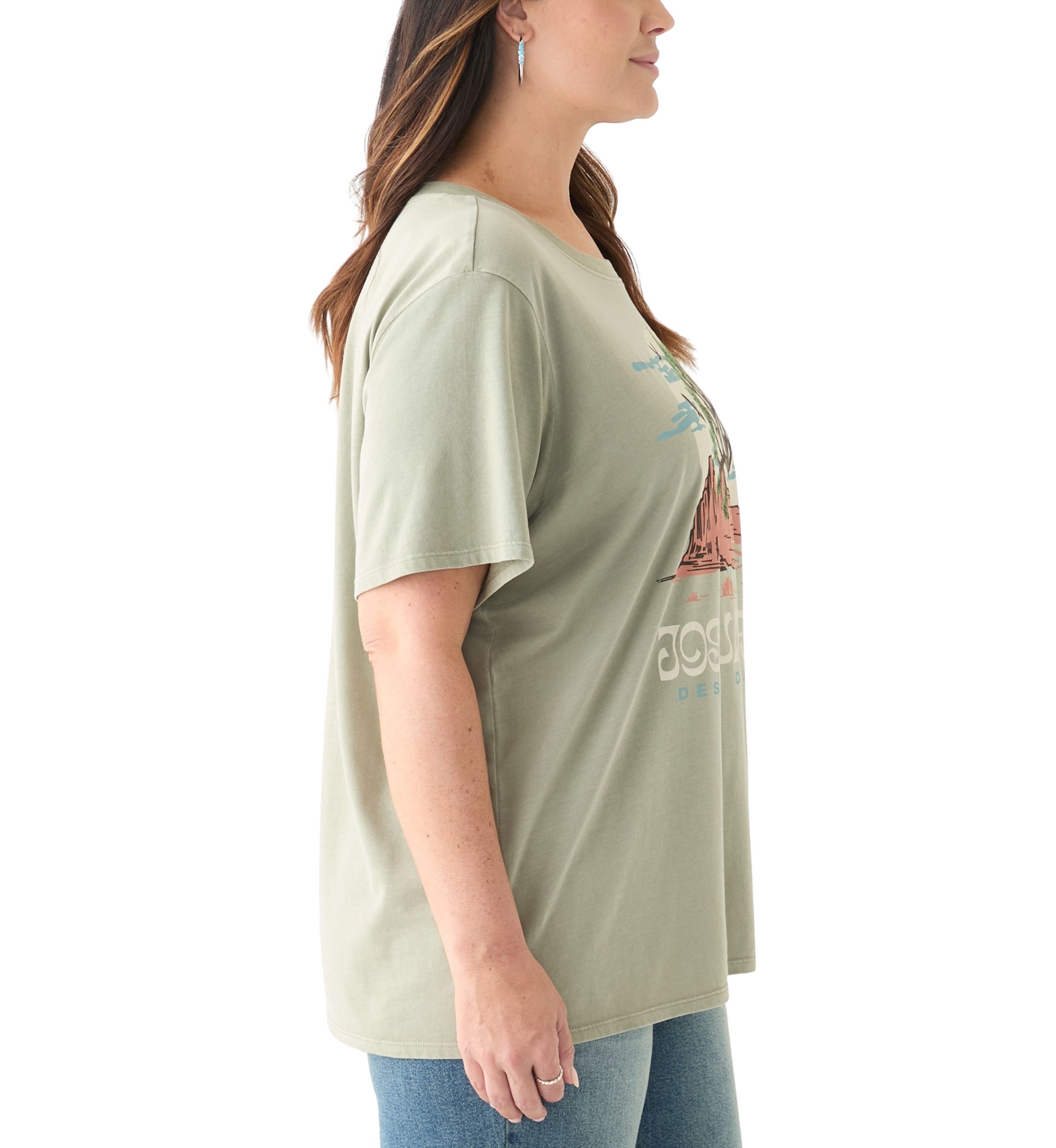 Plus Size Joshua Tree Pigment Dyed Graphic T-Shirt 