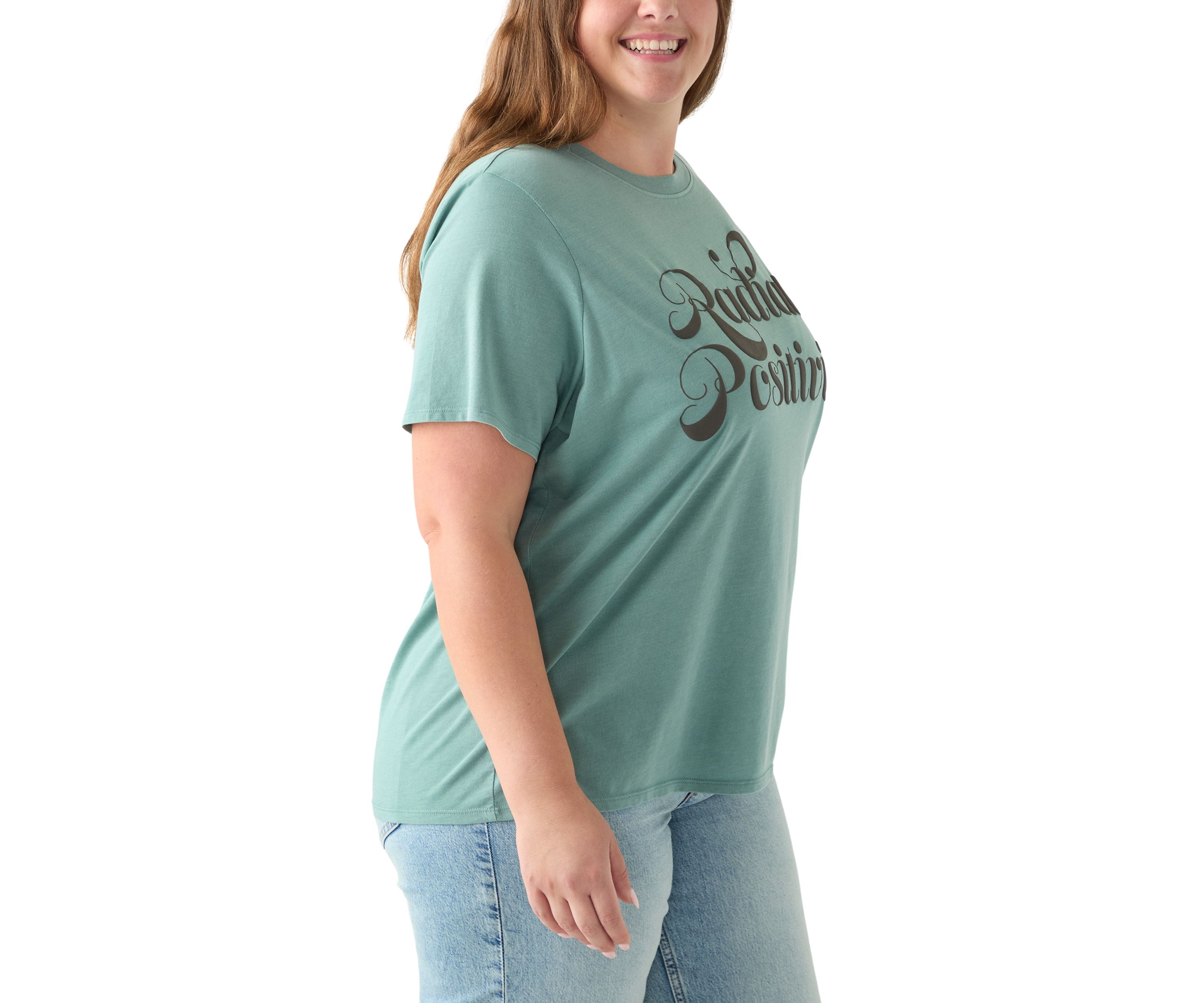 Plus Size Radiate Positivity Graphic T-Shirt