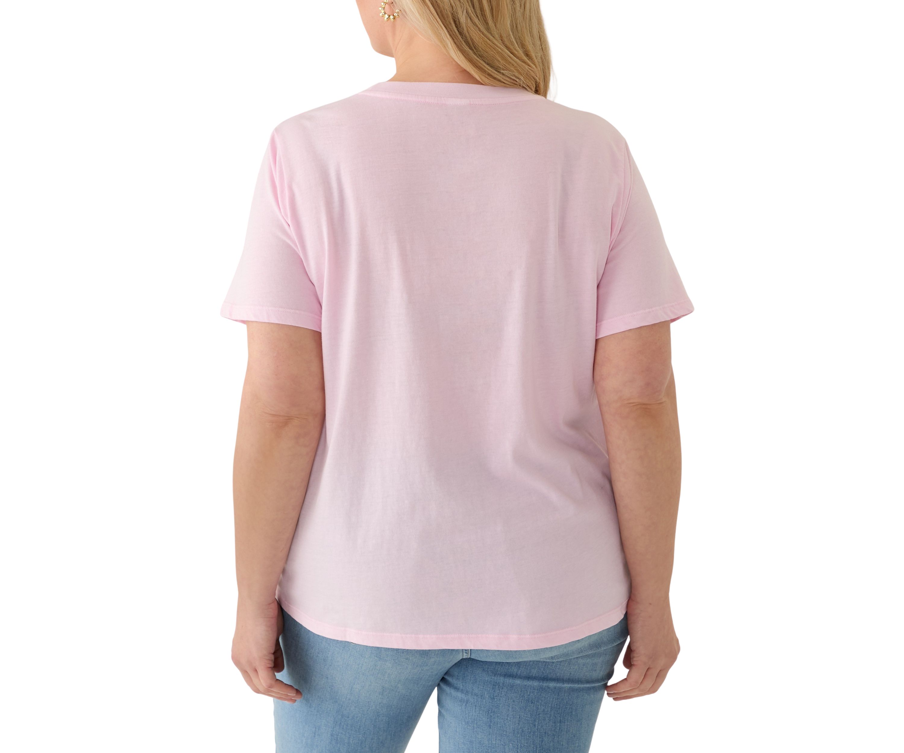 Plus Size NY Tour Pigment Wash Graphic T-Shirt