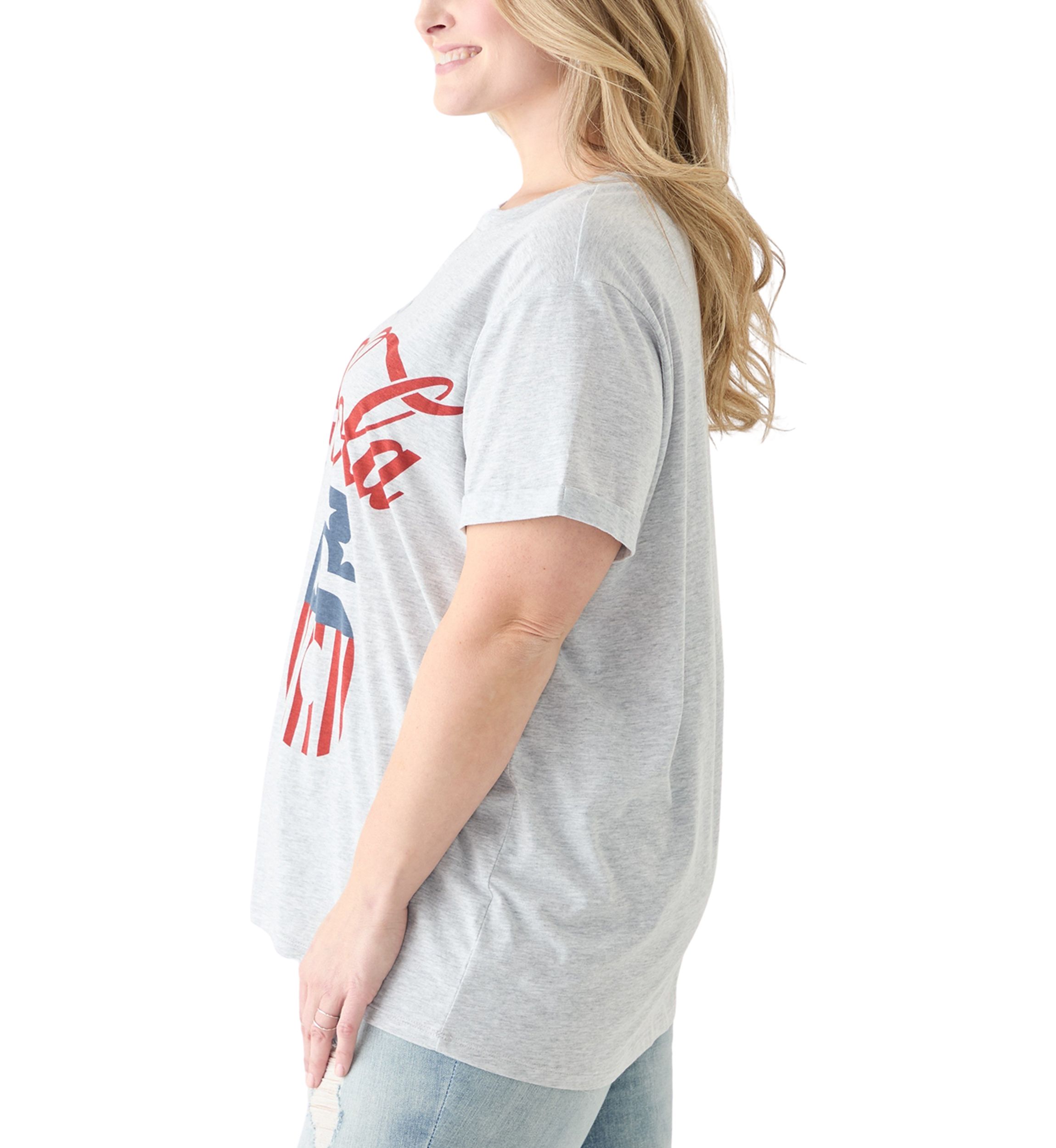 Plus Size Americana Drink Coca-Cola Graphic T-Shirt 