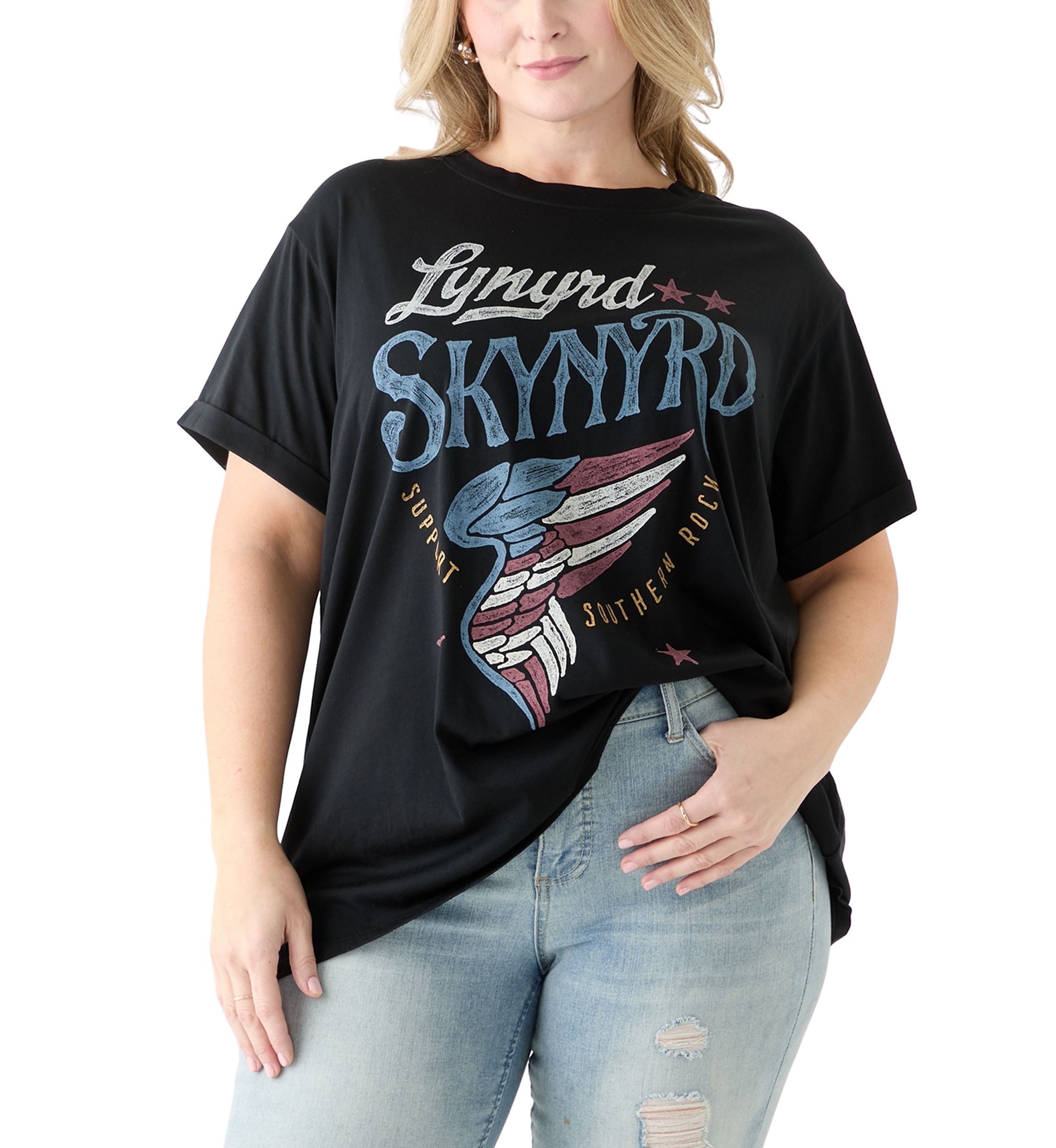 Plus Size Lynyrd Skynyrd Tour Graphic T-Shirt 