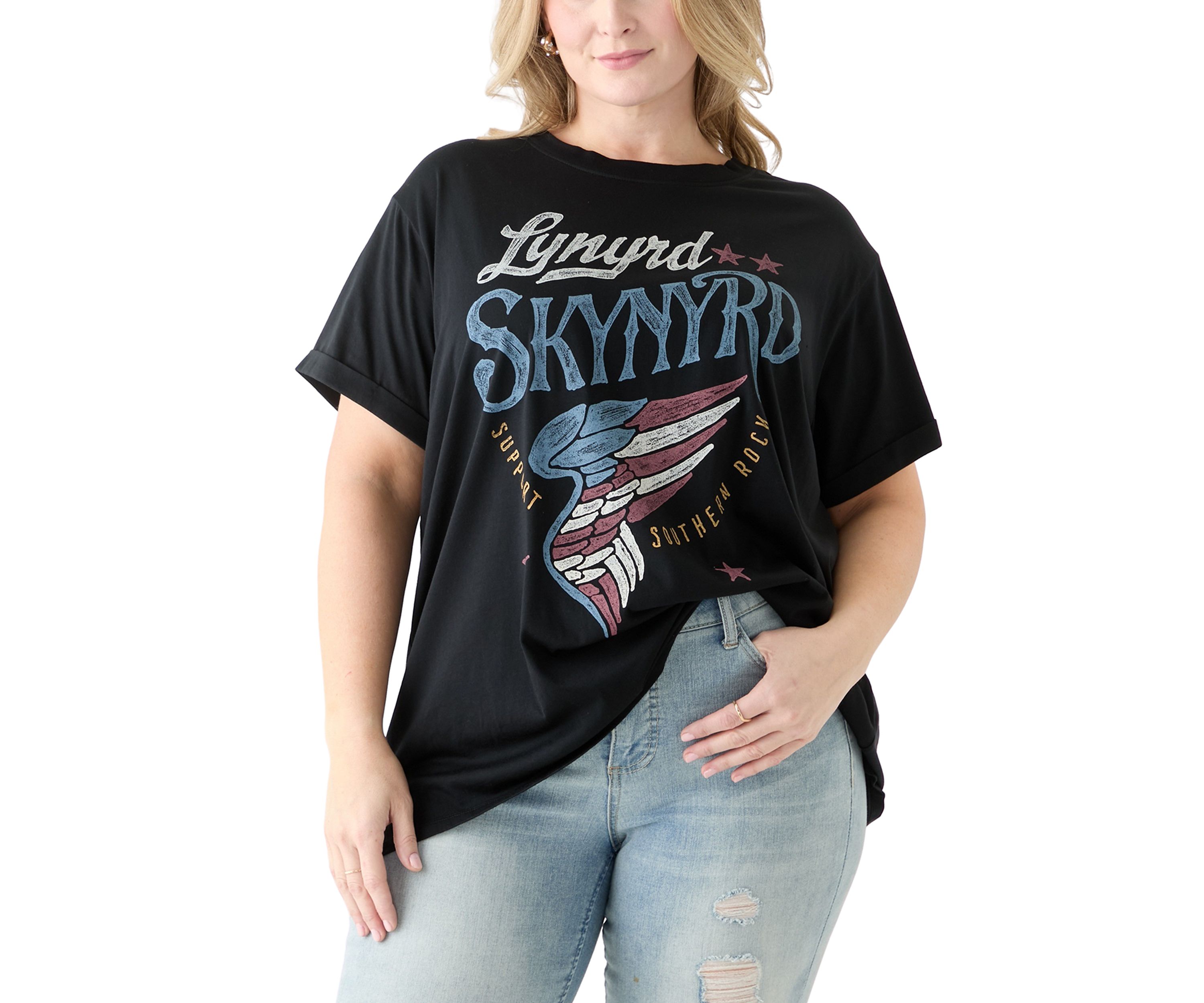 Plus Size Lynyrd Skynyrd Tour Graphic T-Shirt 