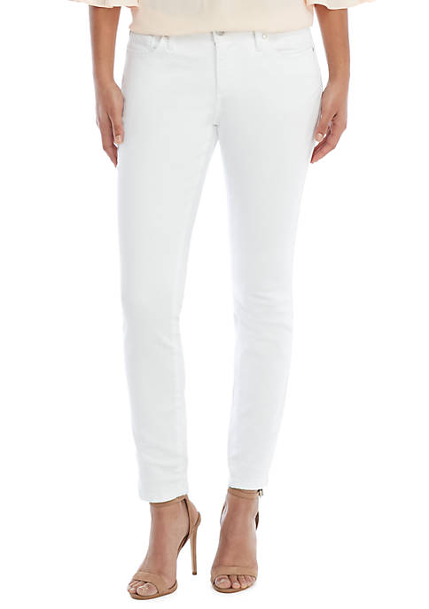 Skinny Full Length White Jeans